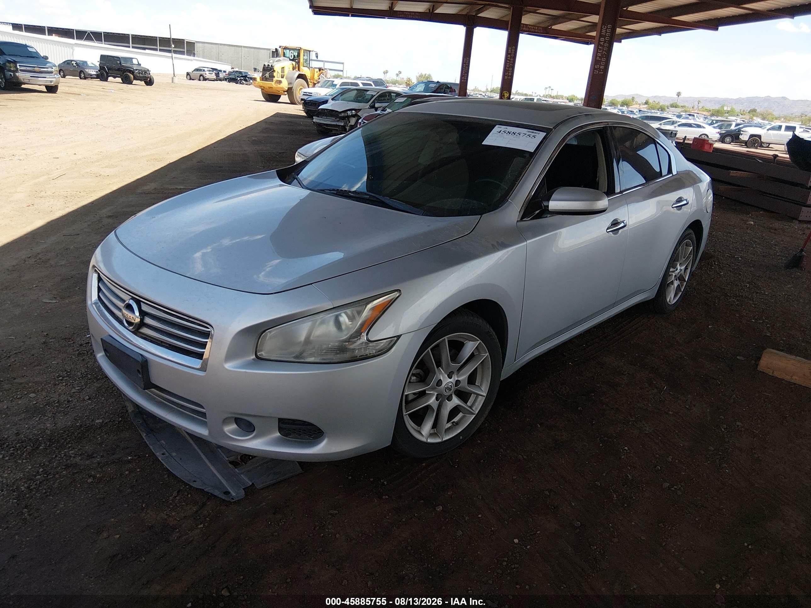 2013 Nissan Maxima 3.5 S Silver vin: 1N4AA5AP7DC801898