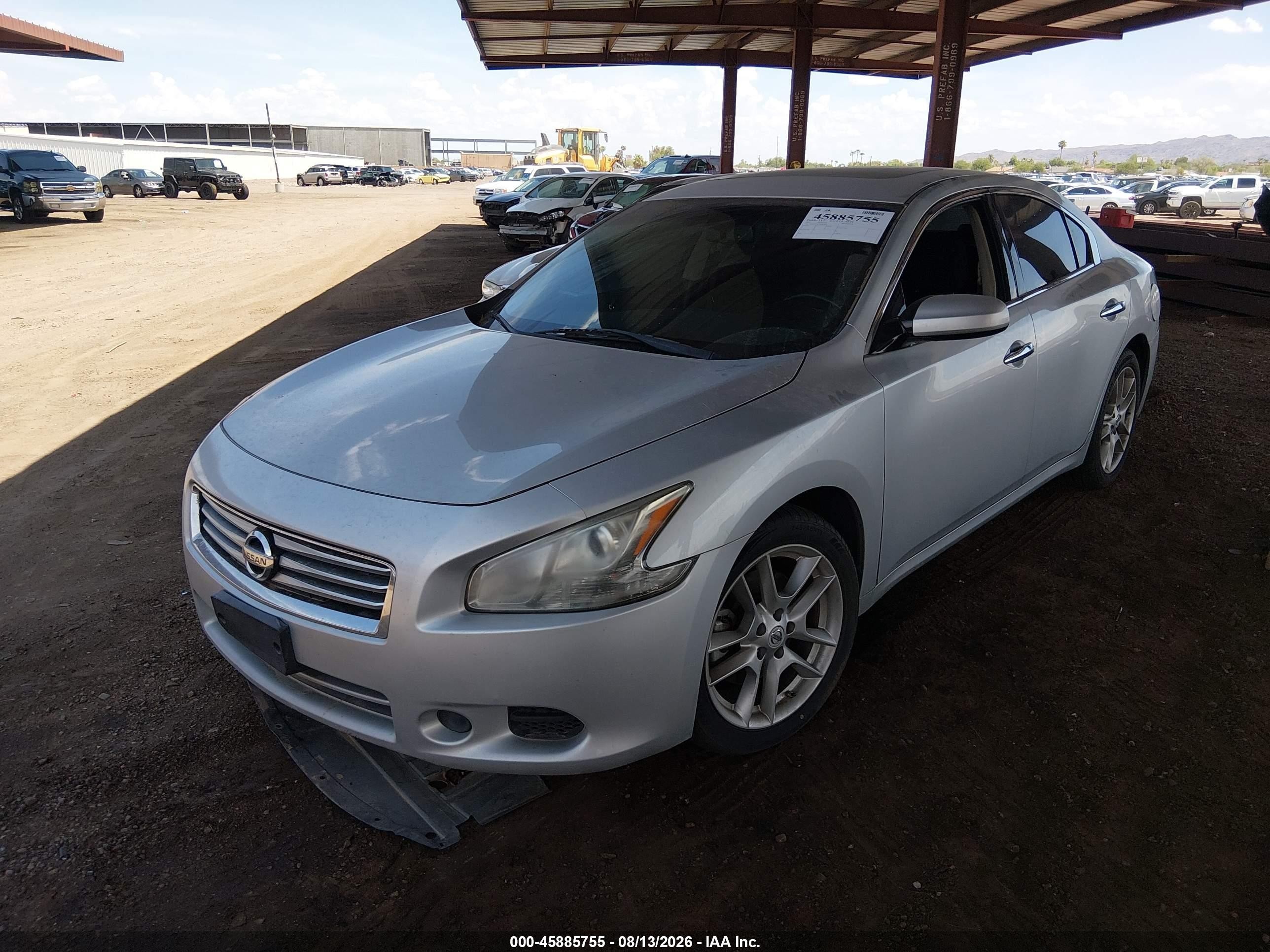 2013 Nissan Maxima 3.5 S Silver vin: 1N4AA5AP7DC801898