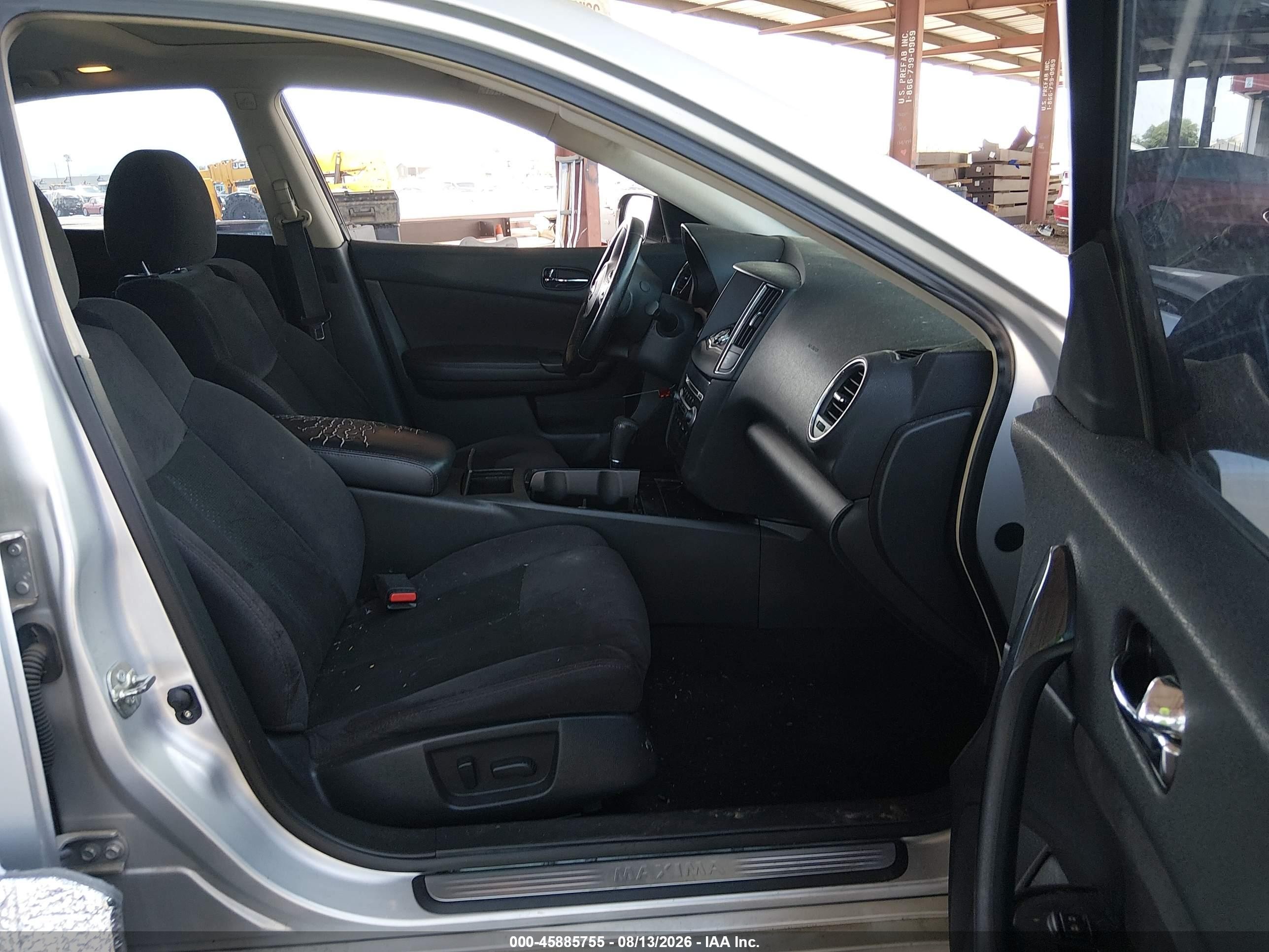 2013 Nissan Maxima 3.5 S Silver vin: 1N4AA5AP7DC801898