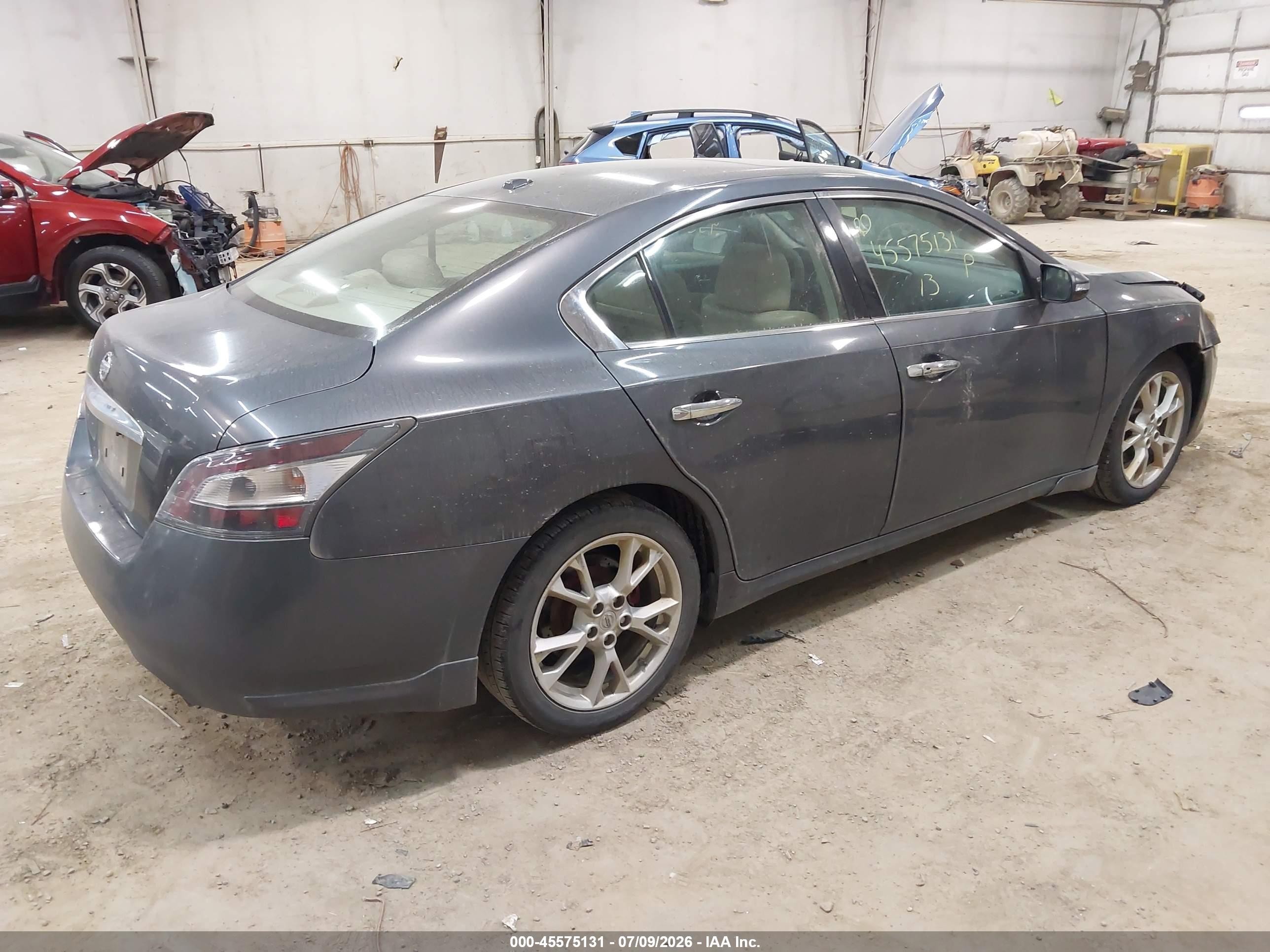 2013 Nissan Maxima 3.5 Sv Gray vin: 1N4AA5AP7DC804090