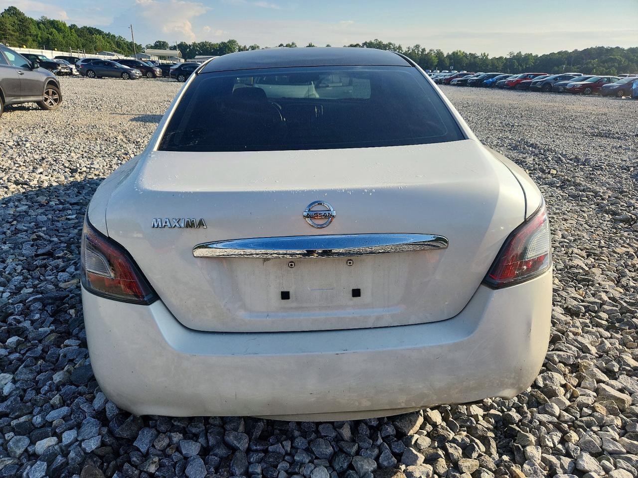 2013 Nissan Maxima S/sv White vin: 1N4AA5AP7DC806521