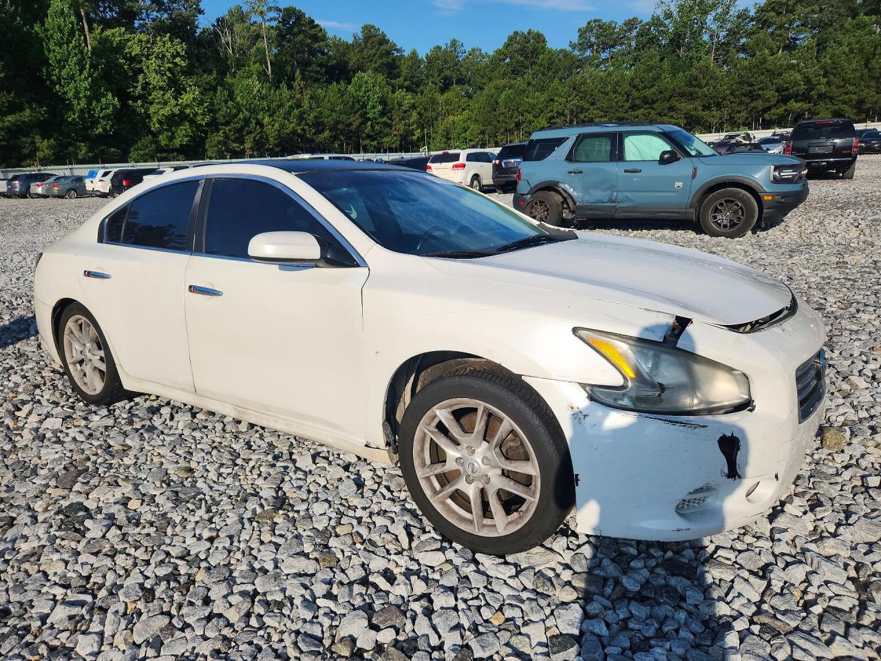 2013 Nissan Maxima S/sv White vin: 1N4AA5AP7DC806521