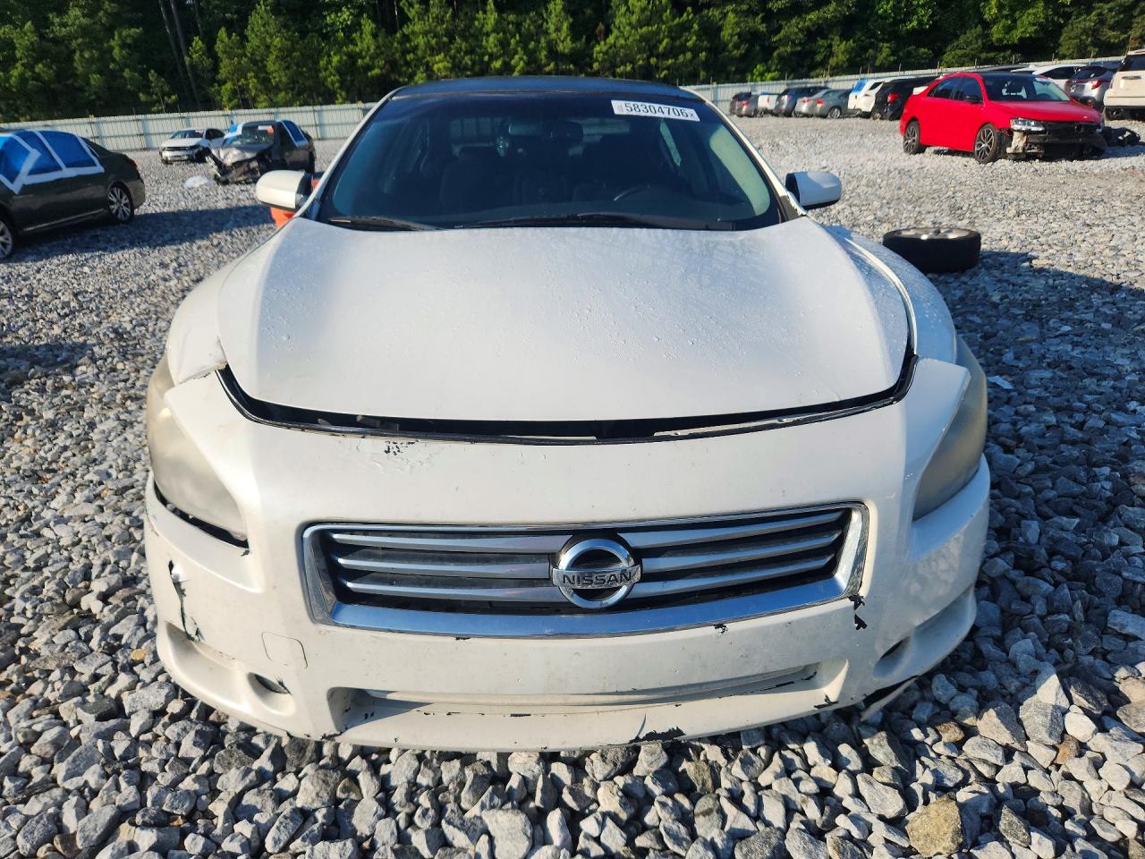 2013 Nissan Maxima S/sv White vin: 1N4AA5AP7DC806521