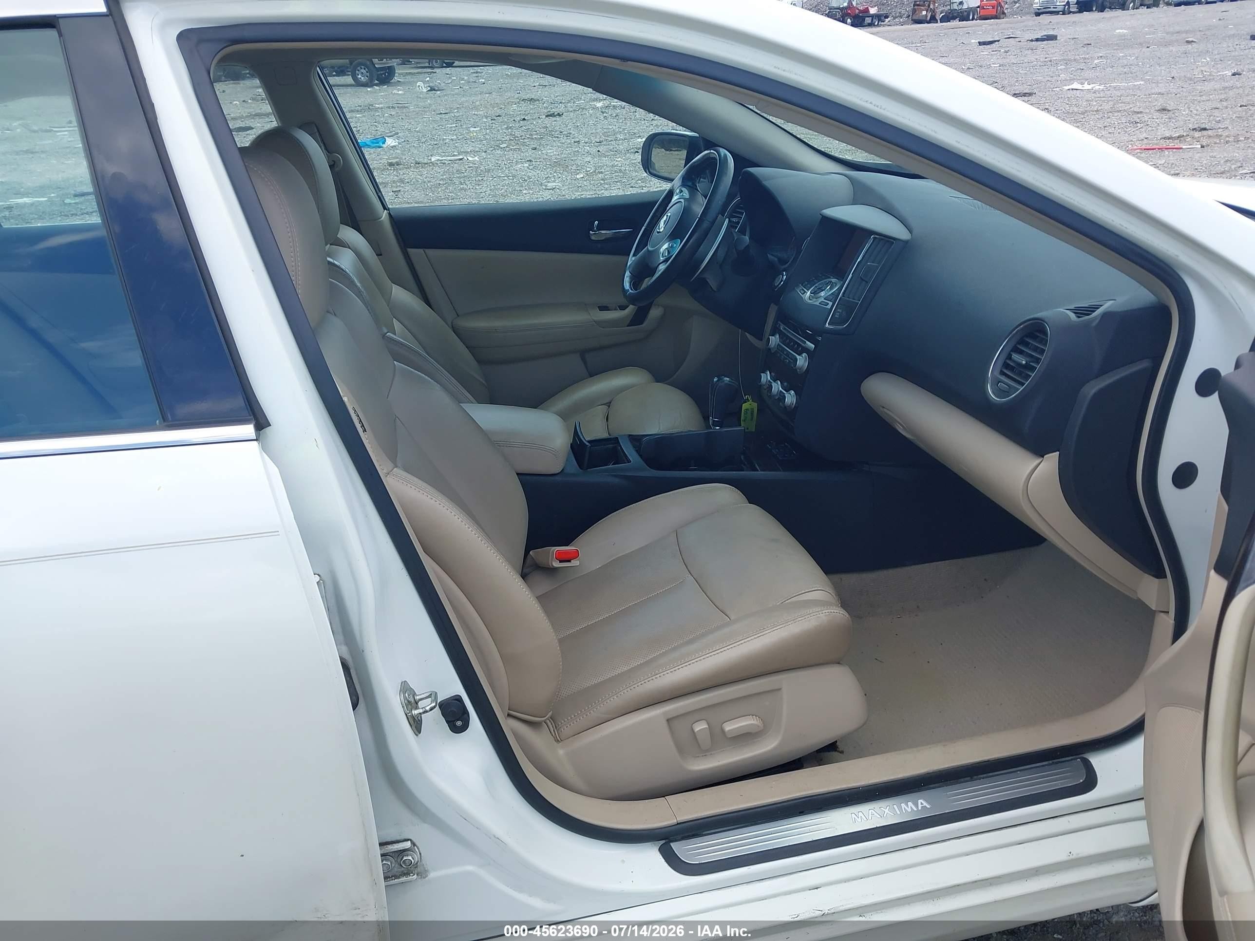 2013 Nissan Maxima 3.5 Sv Белый vin: 1N4AA5AP7DC806647