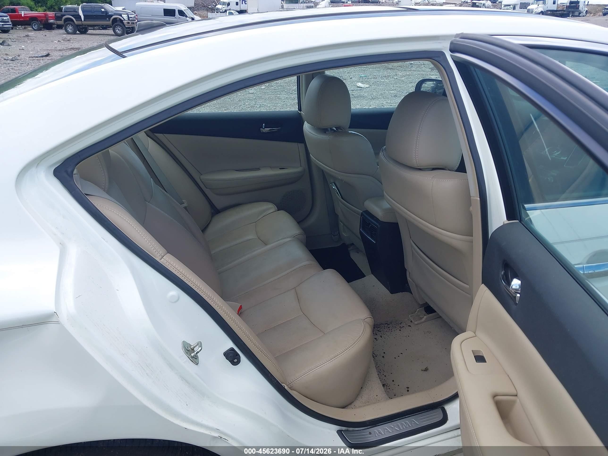 2013 Nissan Maxima 3.5 Sv Белый vin: 1N4AA5AP7DC806647