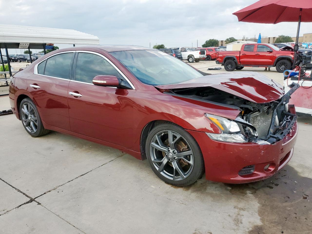2013 Nissan Maxima 3.5 S Бордовый vin: 1N4AA5AP7DC811217