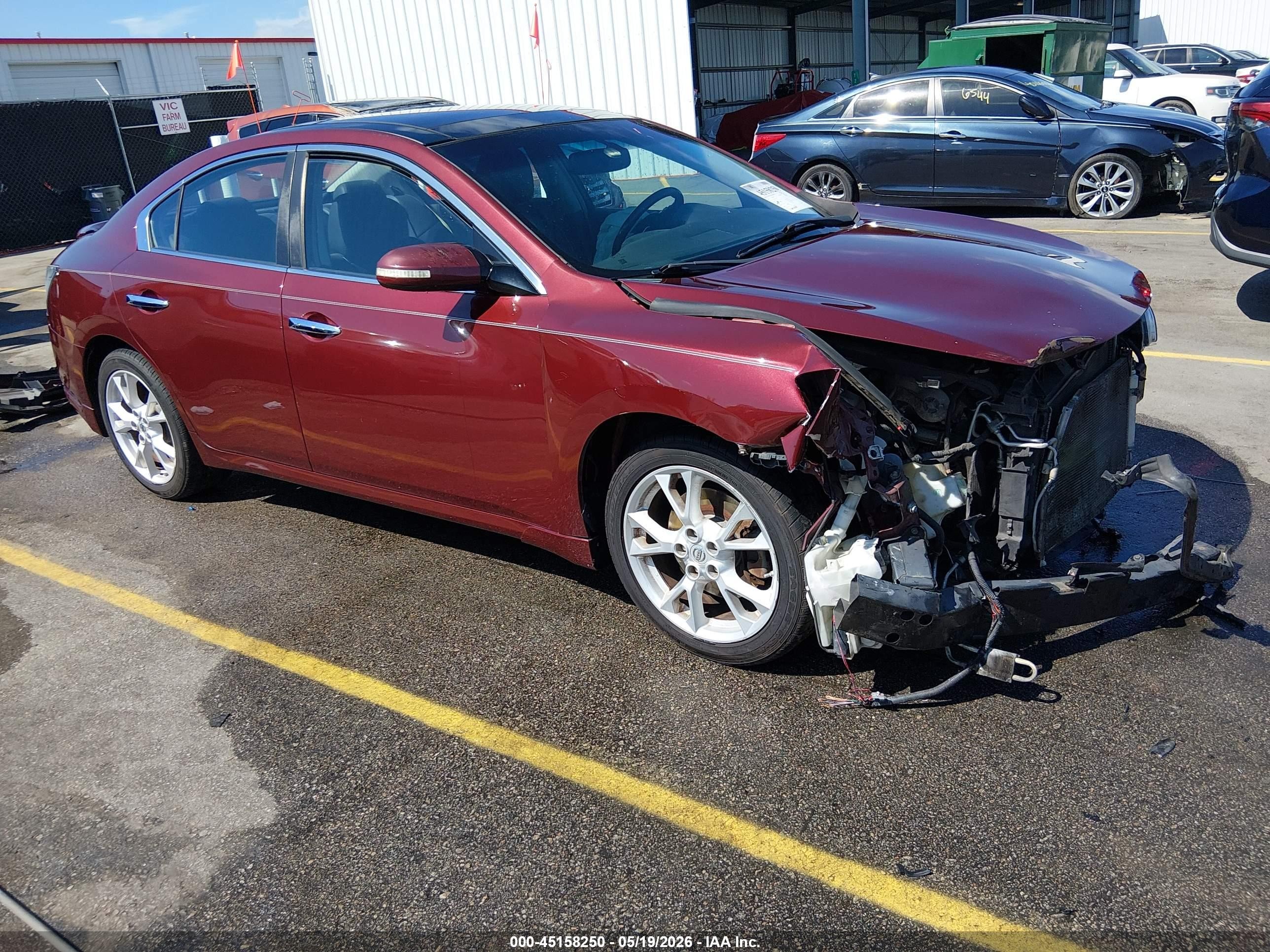 2013 Nissan Maxima 3.5 Sv Burgundy vin: 1N4AA5AP7DC816322