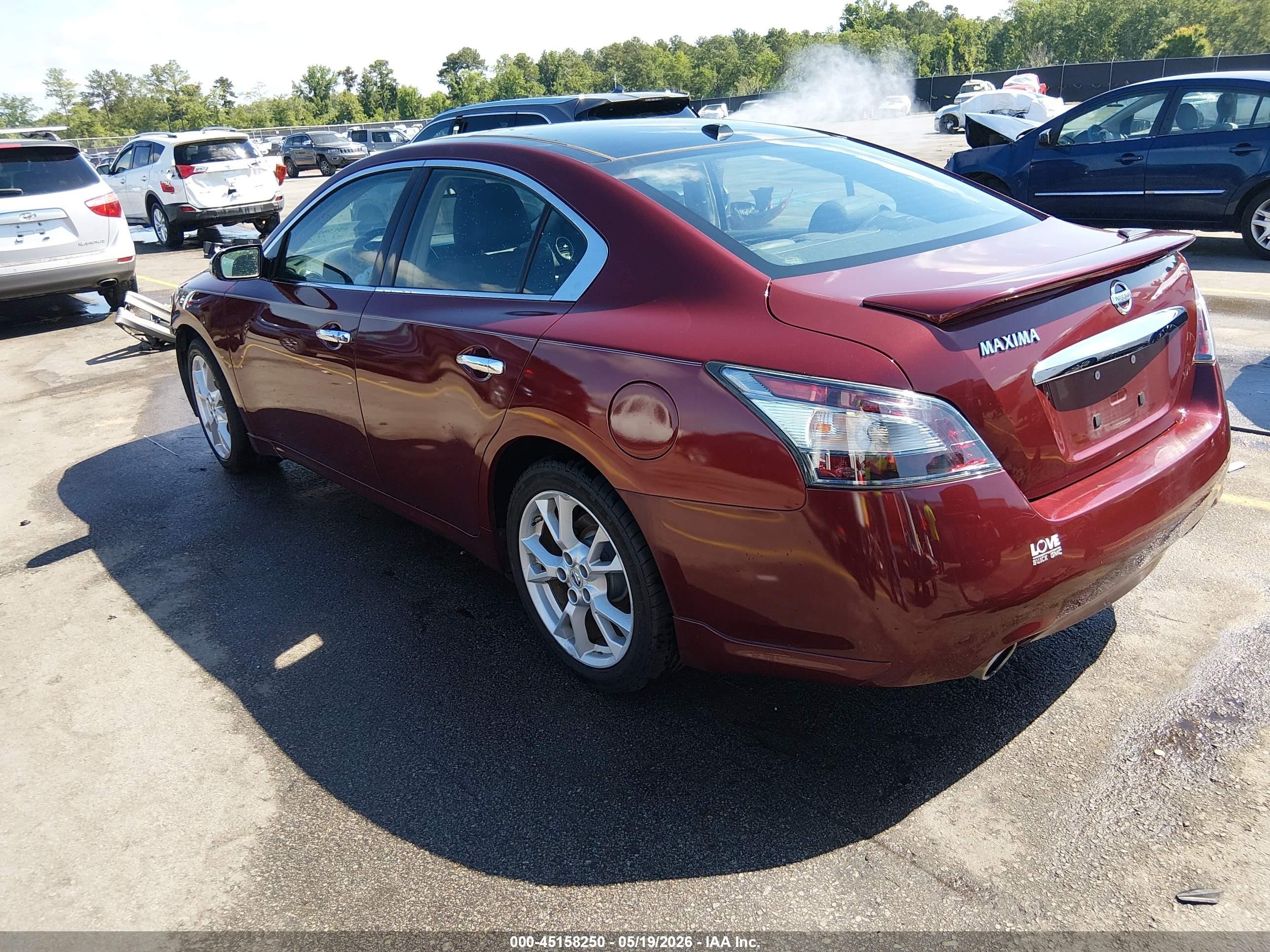 2013 Nissan Maxima 3.5 Sv Burgundy vin: 1N4AA5AP7DC816322