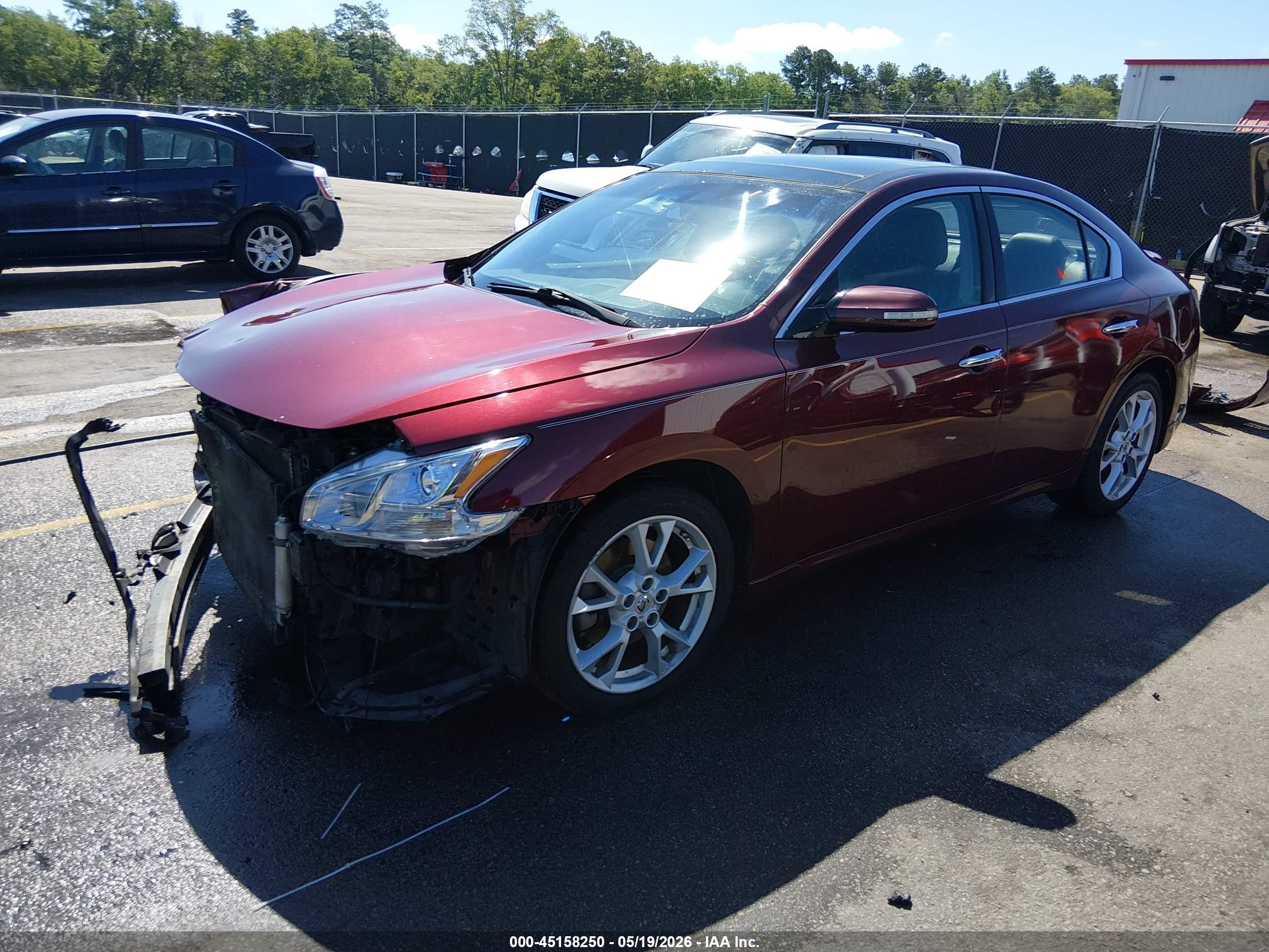 2013 Nissan Maxima 3.5 Sv Burgundy vin: 1N4AA5AP7DC816322