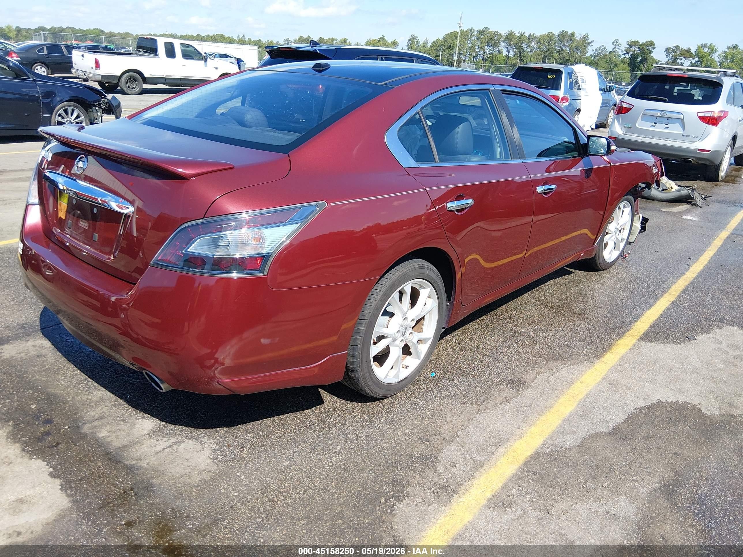 2013 Nissan Maxima 3.5 Sv Burgundy vin: 1N4AA5AP7DC816322