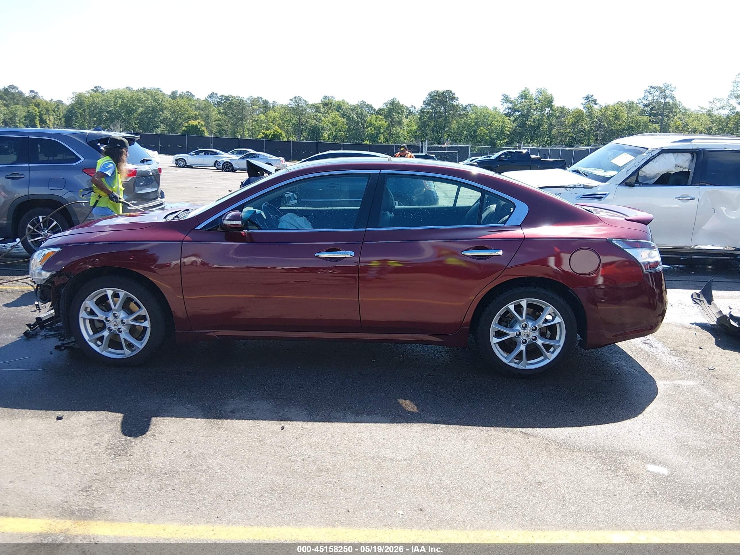 2013 Nissan Maxima 3.5 Sv Burgundy vin: 1N4AA5AP7DC816322
