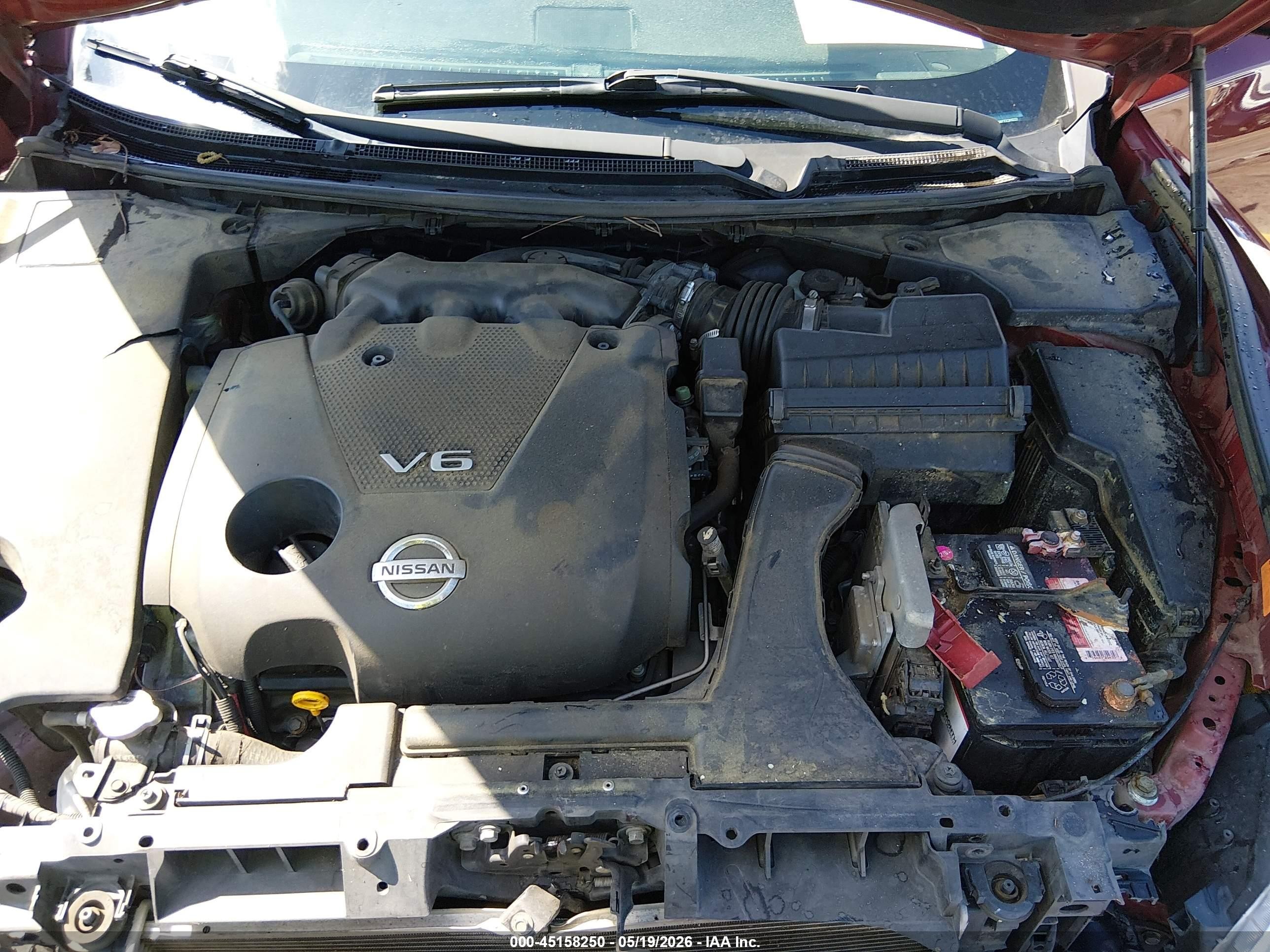 2013 Nissan Maxima 3.5 Sv Burgundy vin: 1N4AA5AP7DC816322