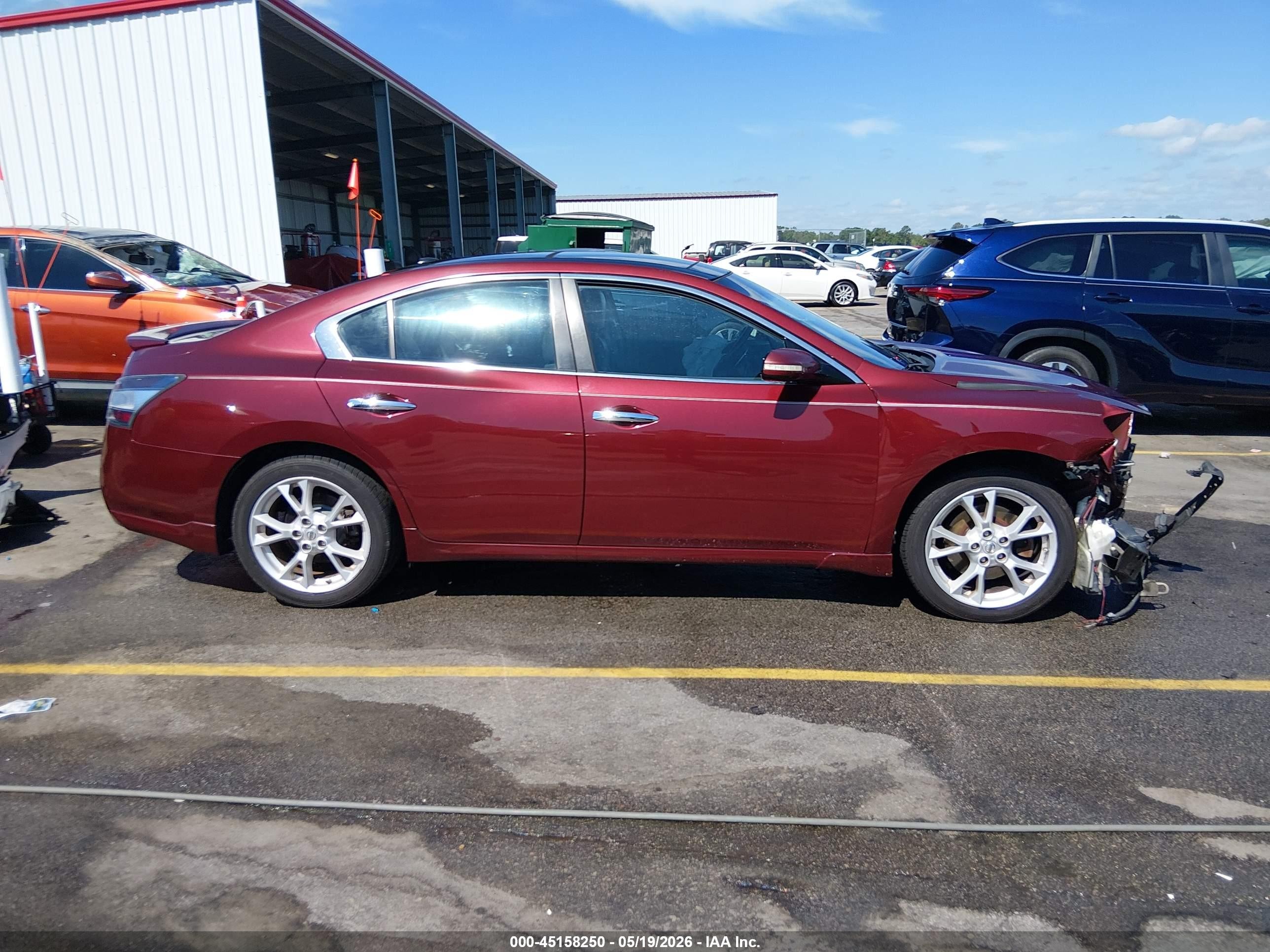 2013 Nissan Maxima 3.5 Sv Burgundy vin: 1N4AA5AP7DC816322