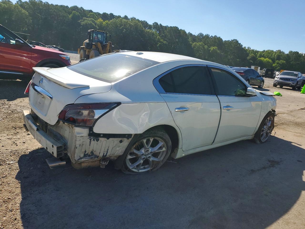2013 Nissan Maxima 3.5 S White vin: 1N4AA5AP7DC816496
