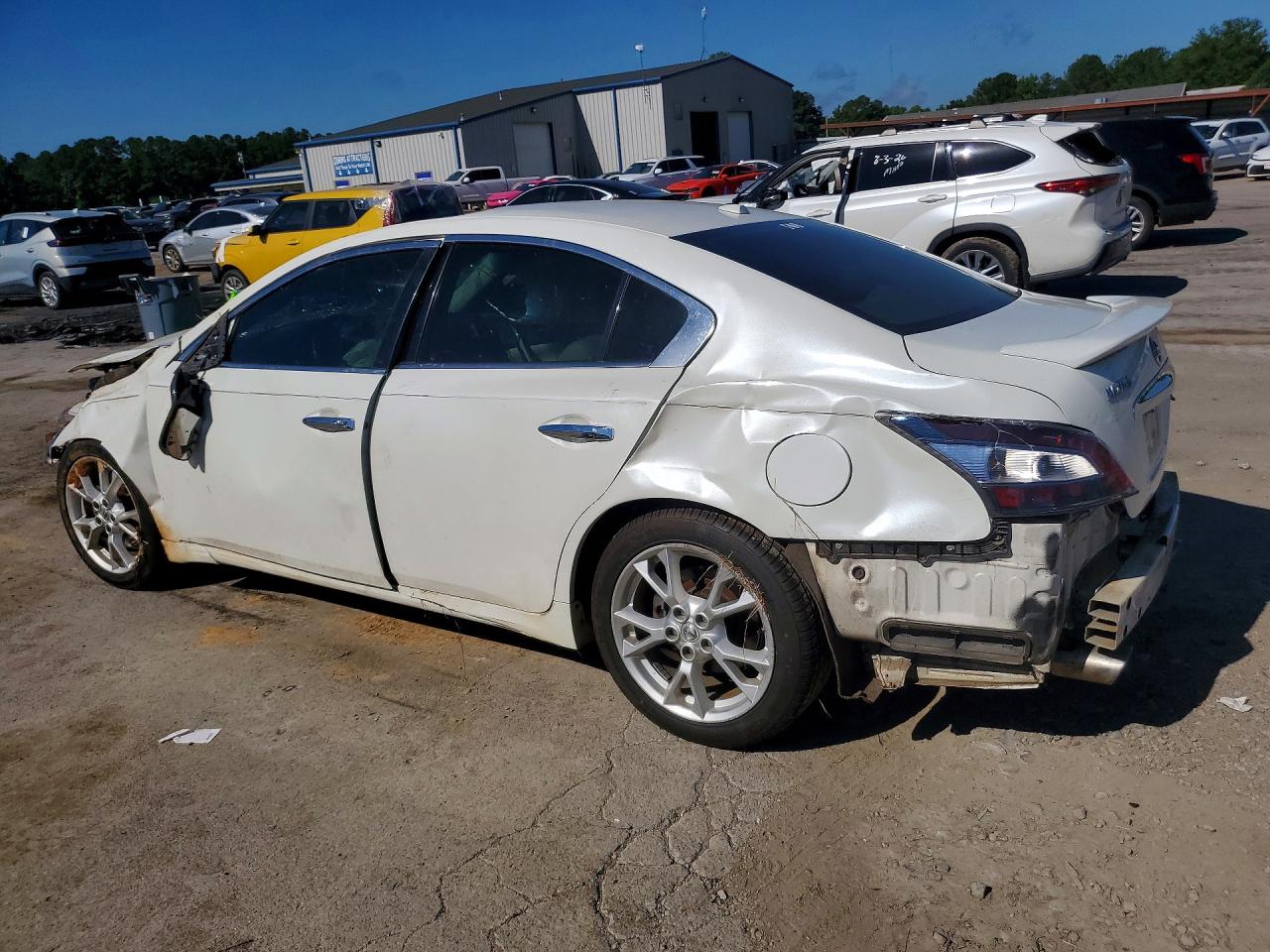 2013 Nissan Maxima 3.5 S White vin: 1N4AA5AP7DC816496