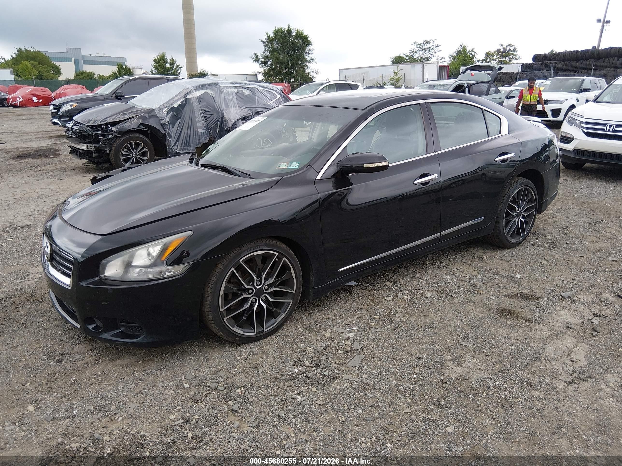 2013 Nissan Maxima 3.5 Sv Black vin: 1N4AA5AP7DC837848