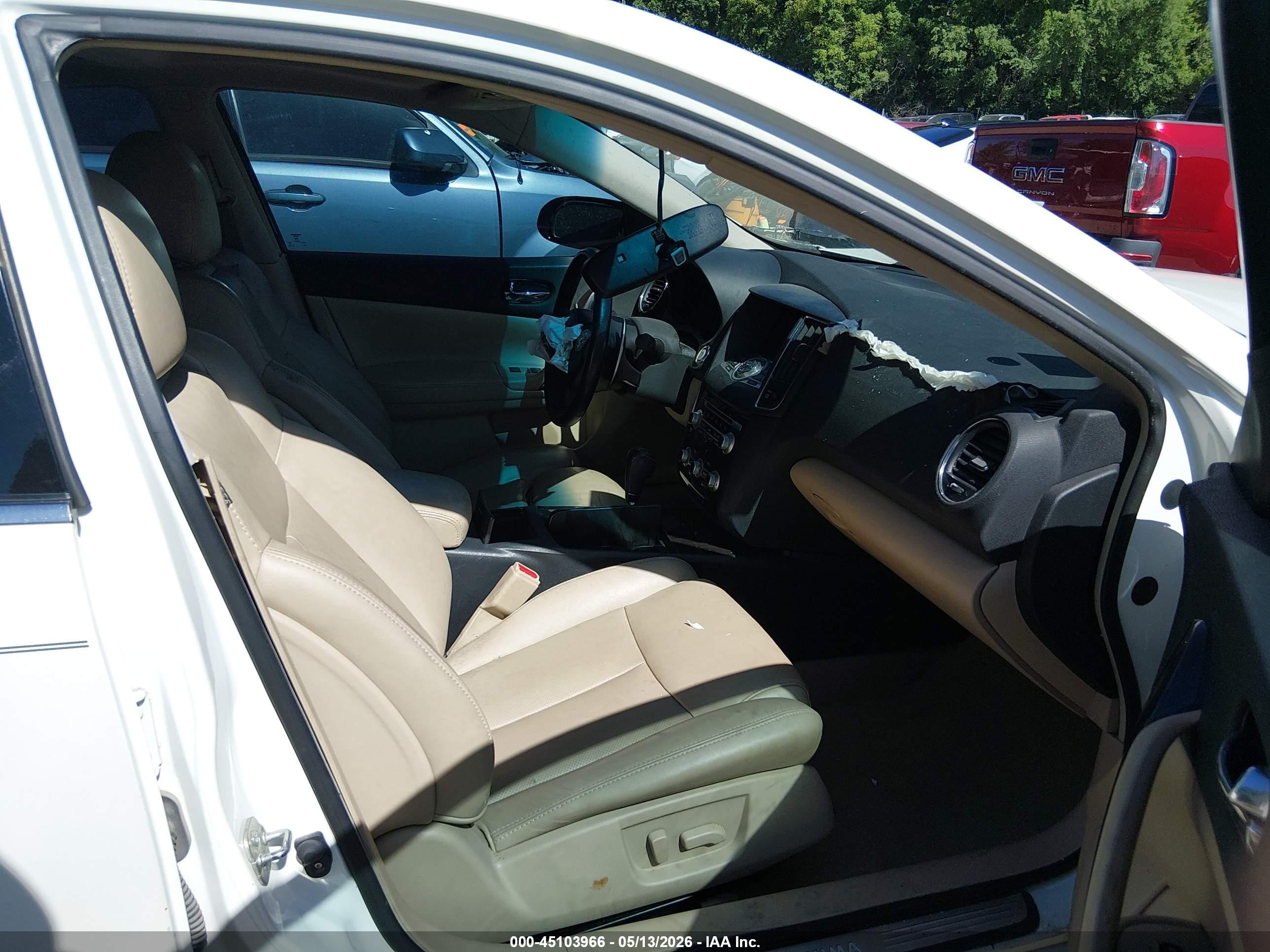 2013 Nissan Maxima 3.5 Sv Beige vin: 1N4AA5AP7DC840877