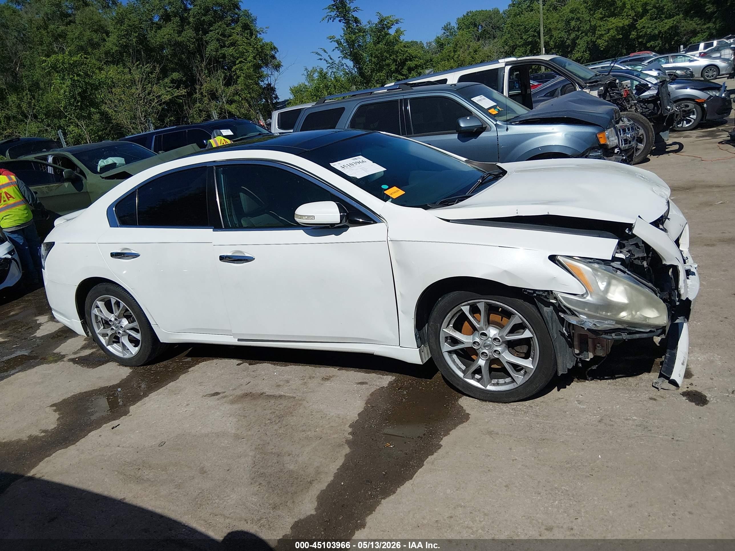 2013 Nissan Maxima 3.5 Sv Beige vin: 1N4AA5AP7DC840877