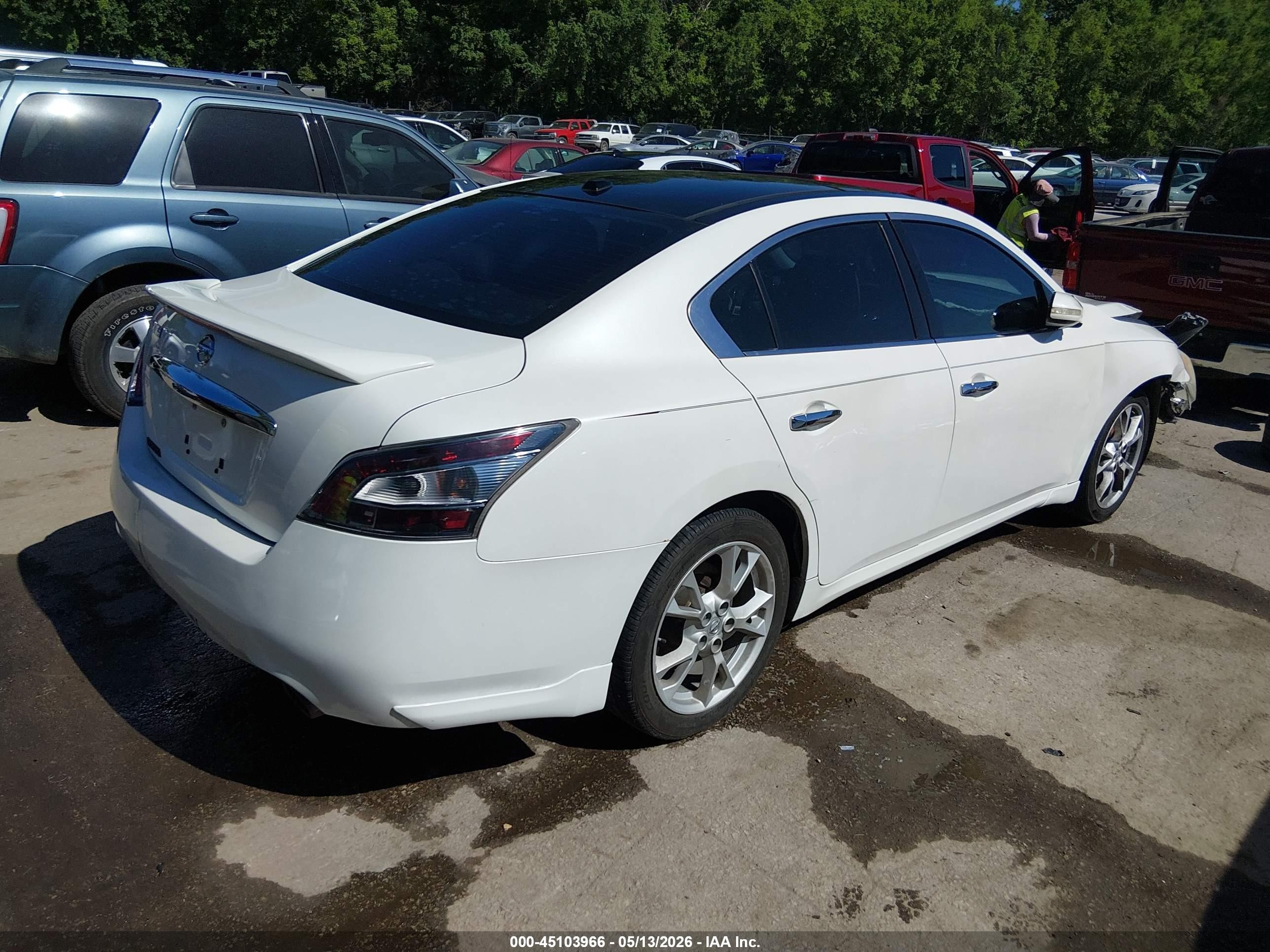 2013 Nissan Maxima 3.5 Sv Beige vin: 1N4AA5AP7DC840877