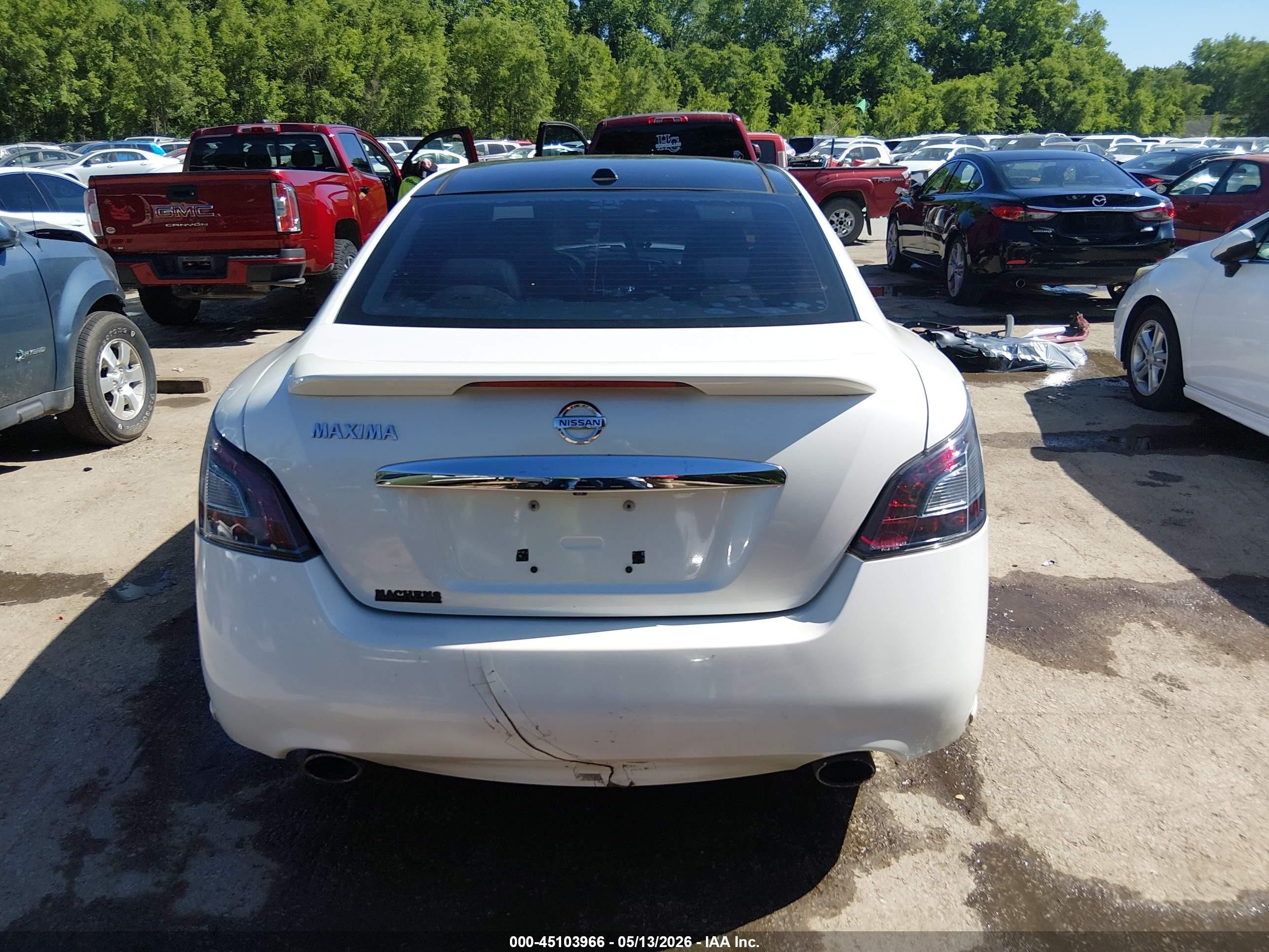 2013 Nissan Maxima 3.5 Sv Beige vin: 1N4AA5AP7DC840877