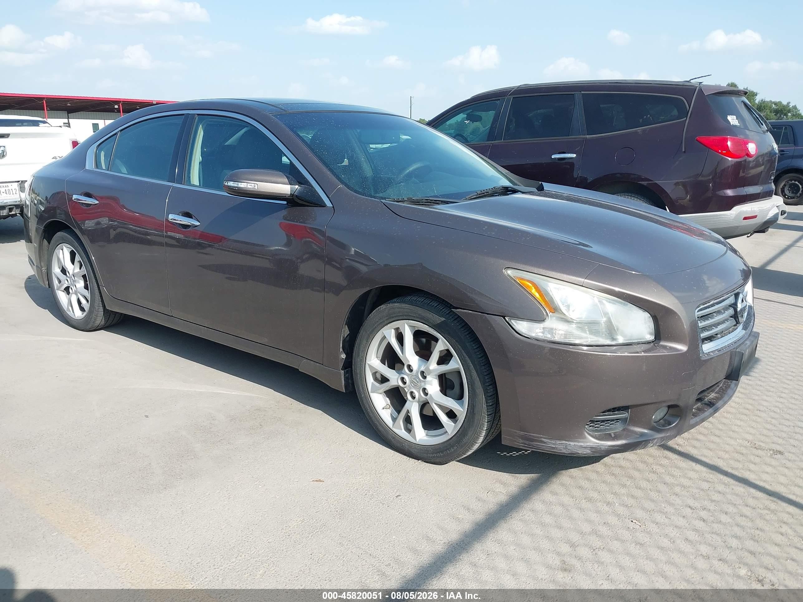 2013 Nissan Maxima 3.5 Sv Brown vin: 1N4AA5AP7DC846758