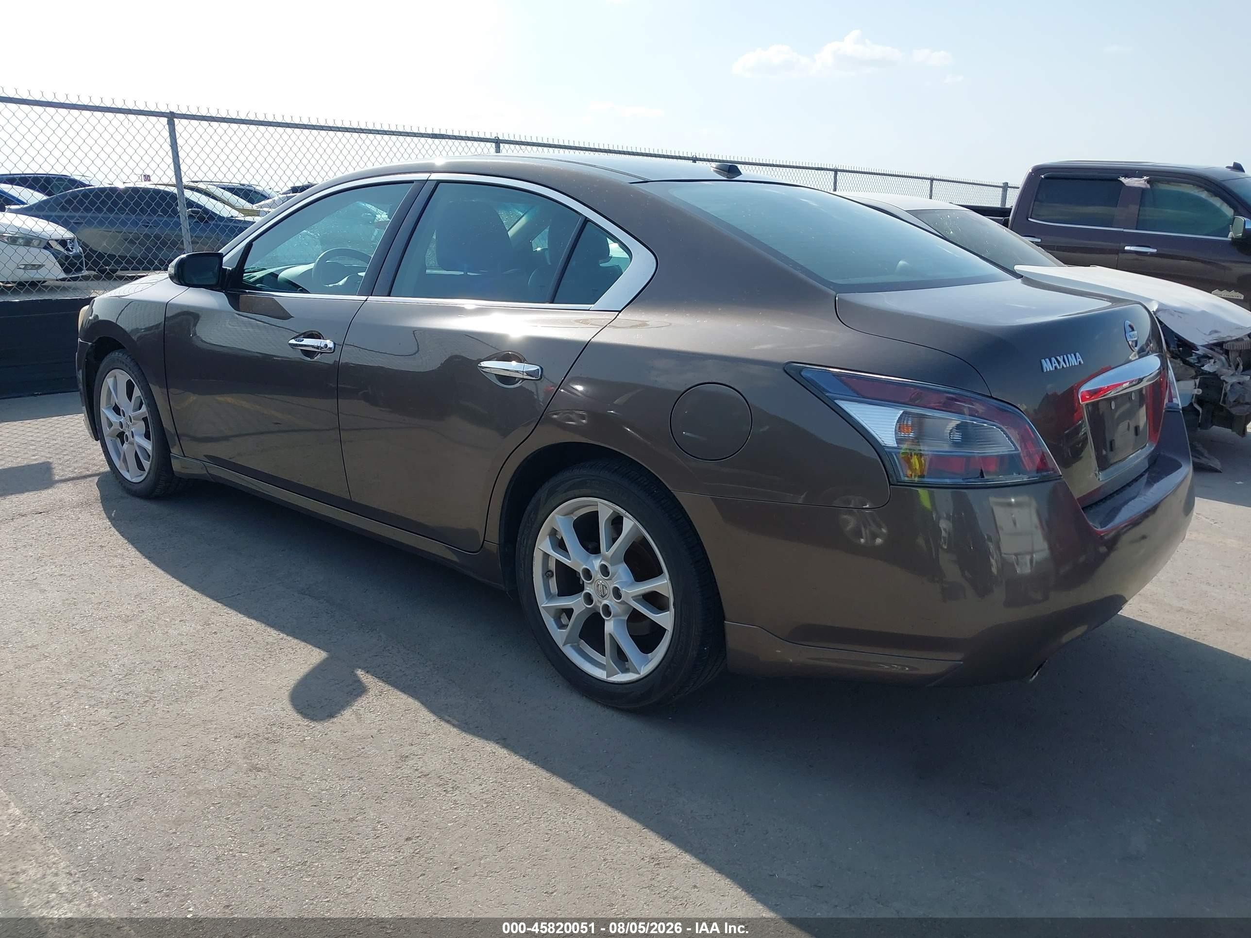 2013 Nissan Maxima 3.5 Sv Brown vin: 1N4AA5AP7DC846758