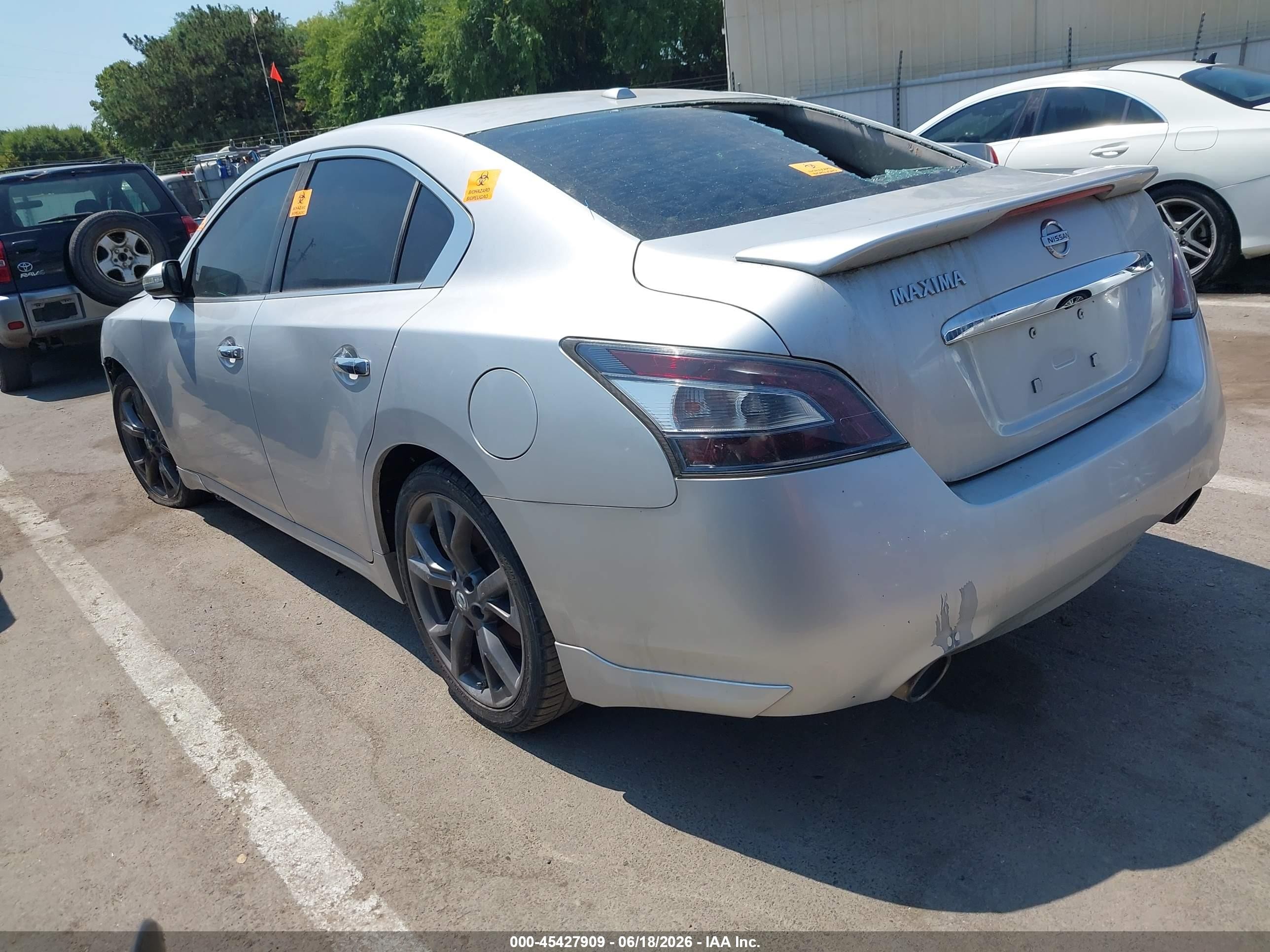 2013 Nissan Maxima 3.5 Sv Silver vin: 1N4AA5AP7DC847439