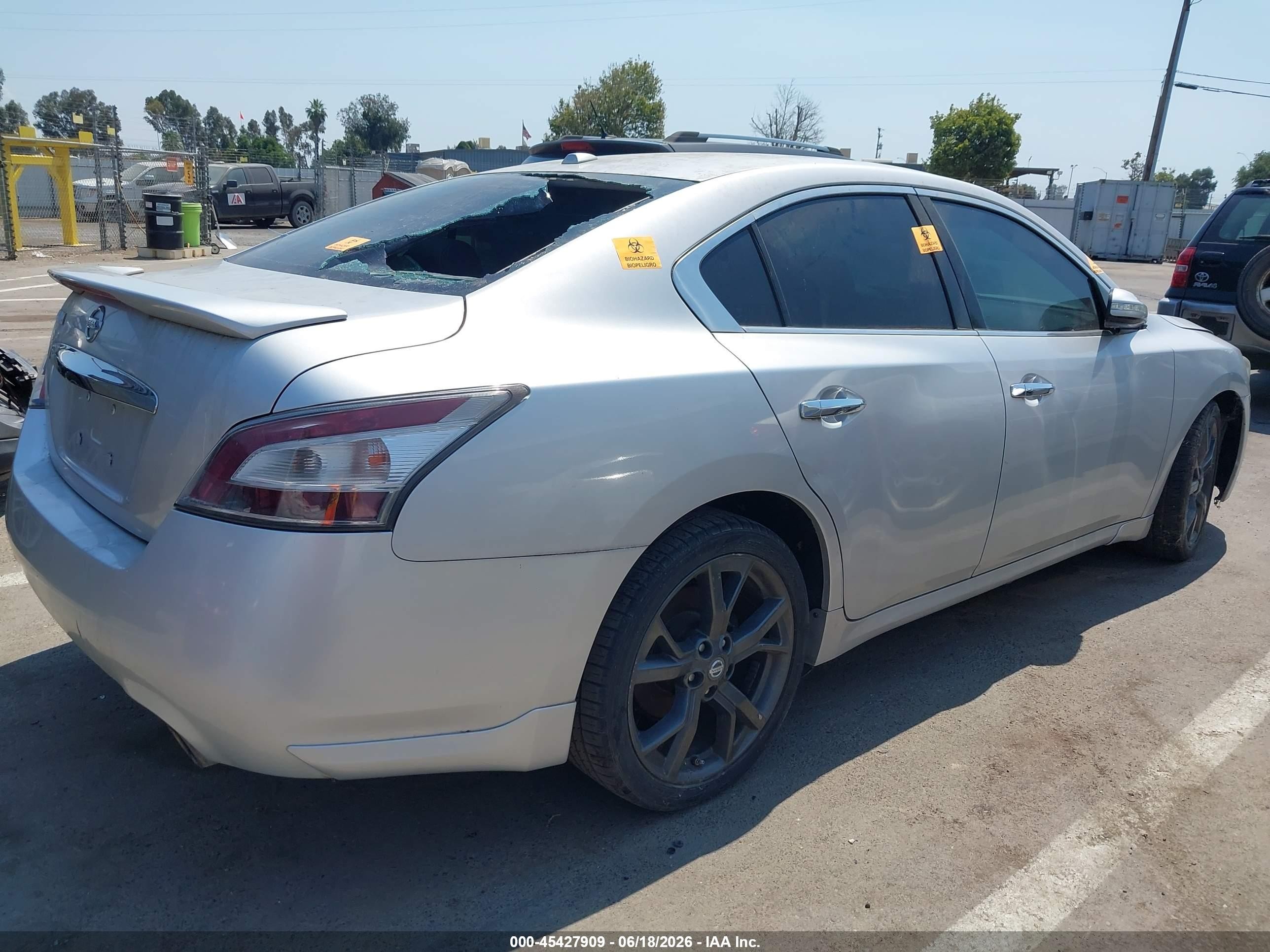 2013 Nissan Maxima 3.5 Sv Silver vin: 1N4AA5AP7DC847439