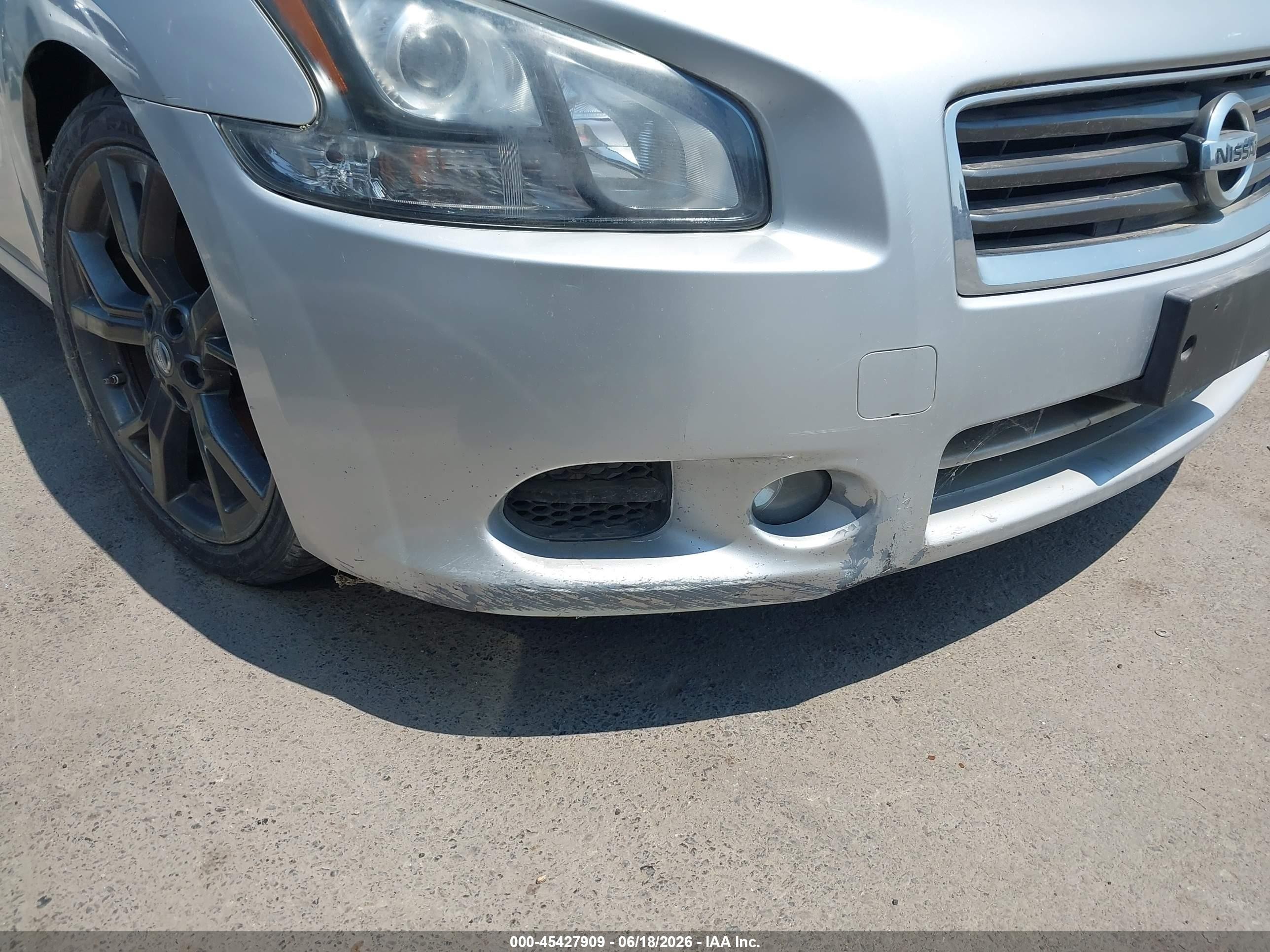 2013 Nissan Maxima 3.5 Sv Silver vin: 1N4AA5AP7DC847439
