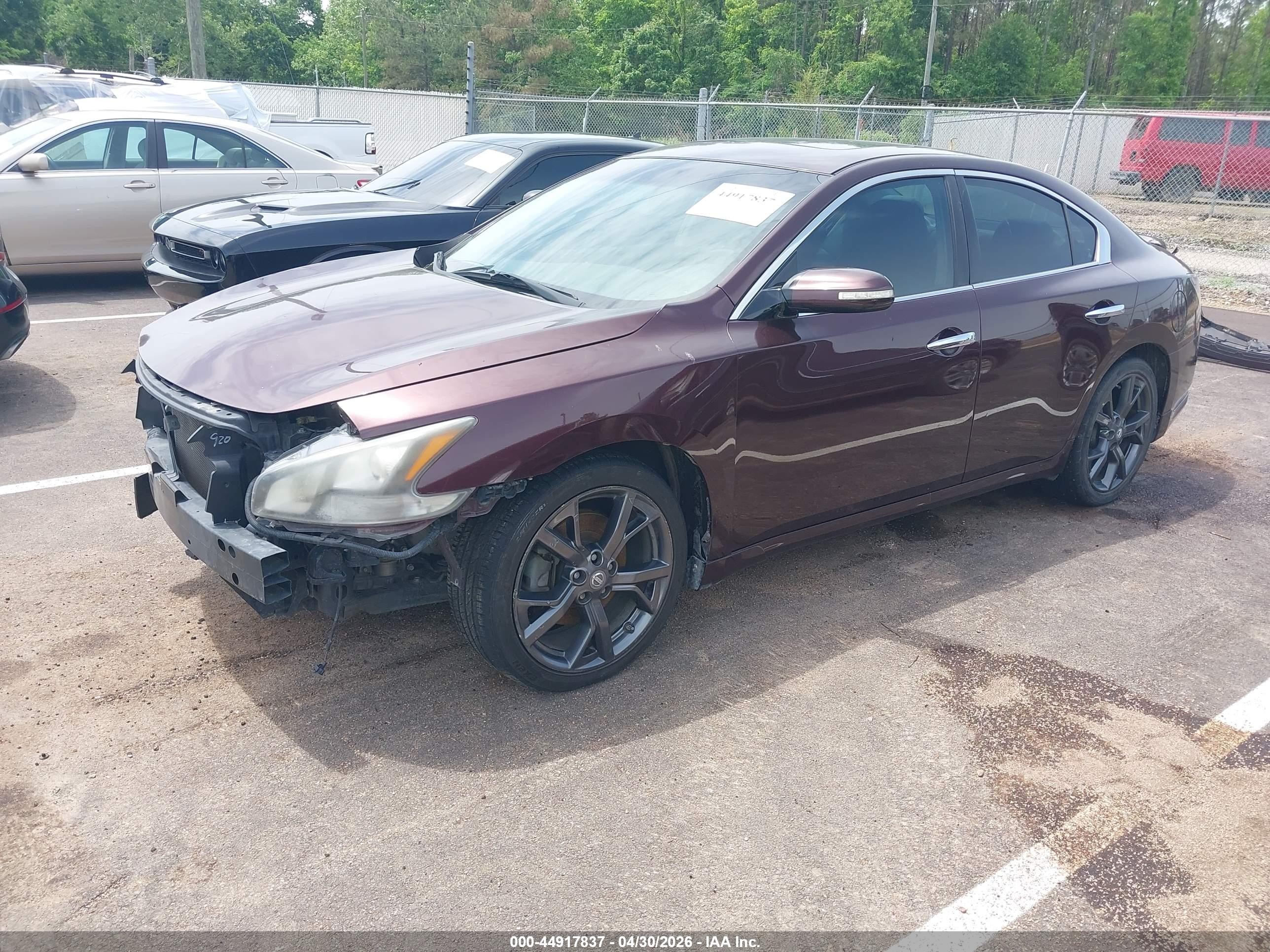 2014 Nissan Maxima 3.5 Sv Burgundy vin: 1N4AA5AP7EC433241