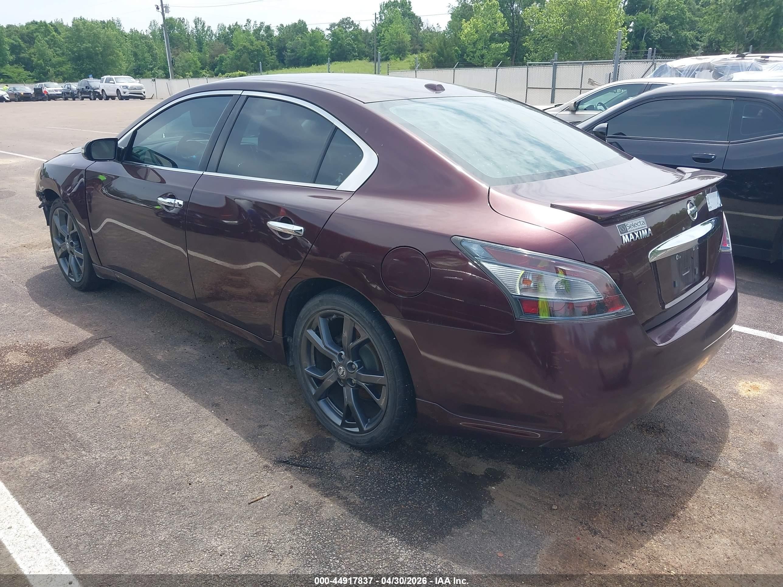2014 Nissan Maxima 3.5 Sv Burgundy vin: 1N4AA5AP7EC433241