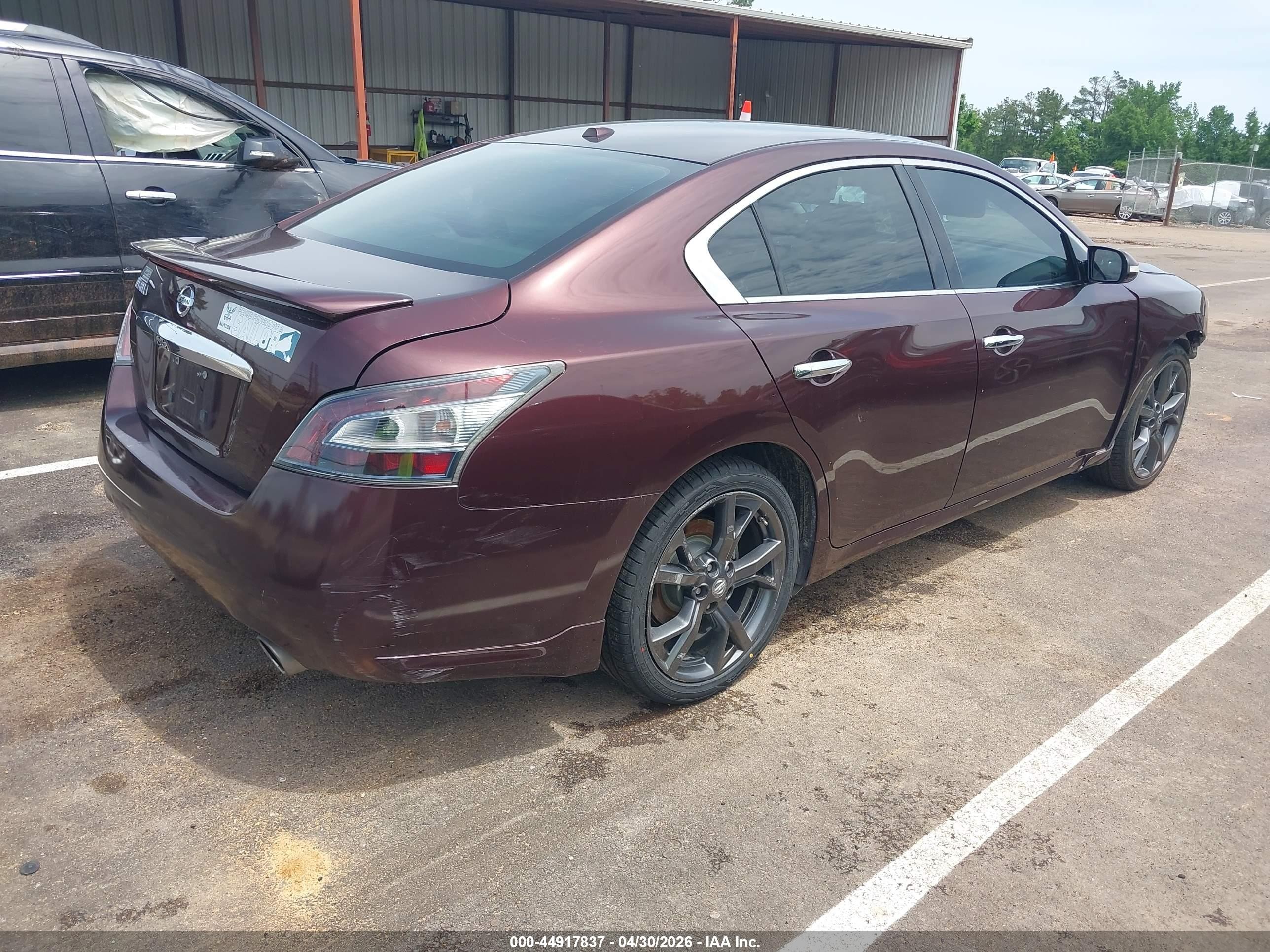 2014 Nissan Maxima 3.5 Sv Burgundy vin: 1N4AA5AP7EC433241