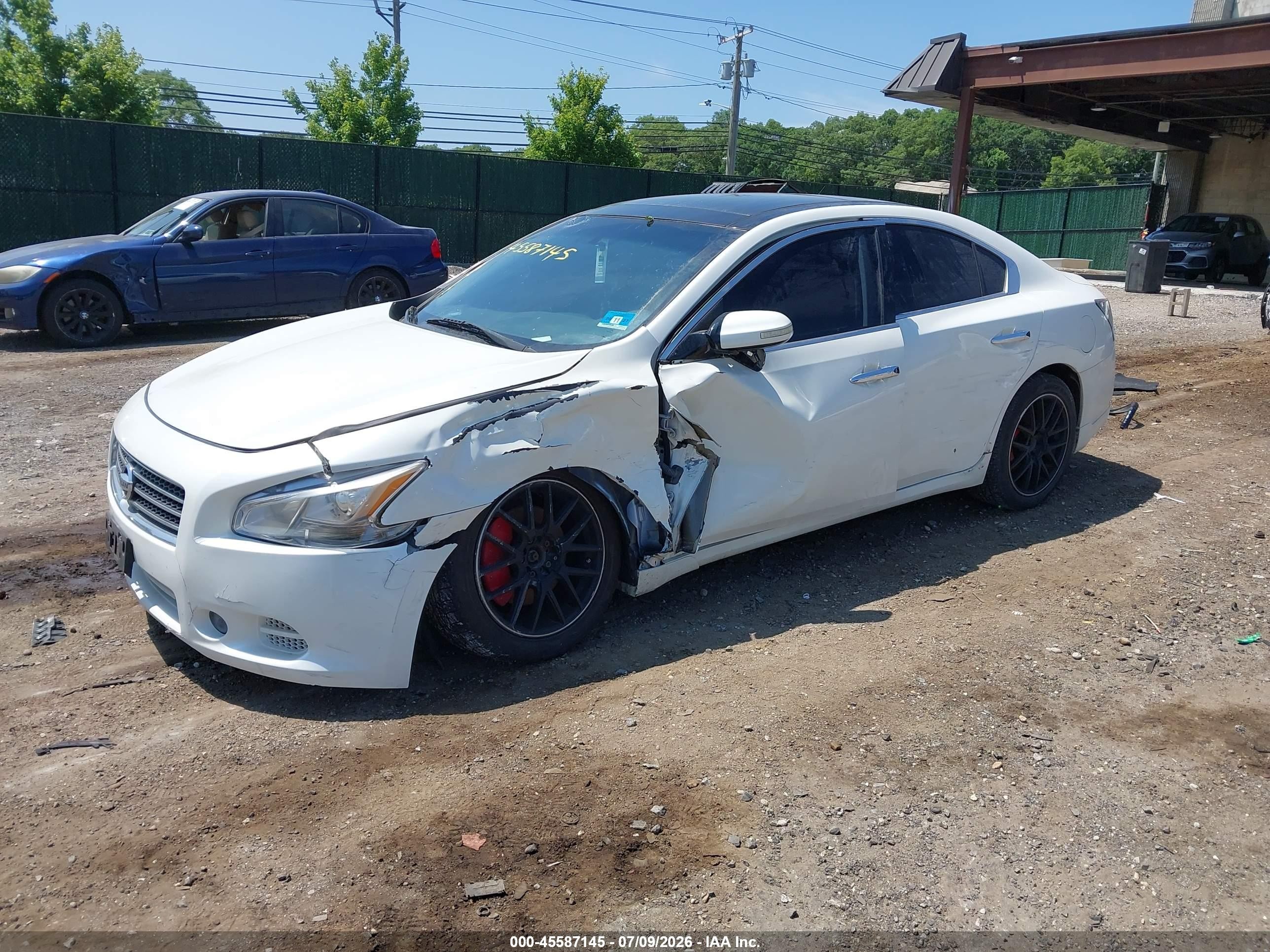 2014 Nissan Maxima 3.5 Sv White vin: 1N4AA5AP7EC435961