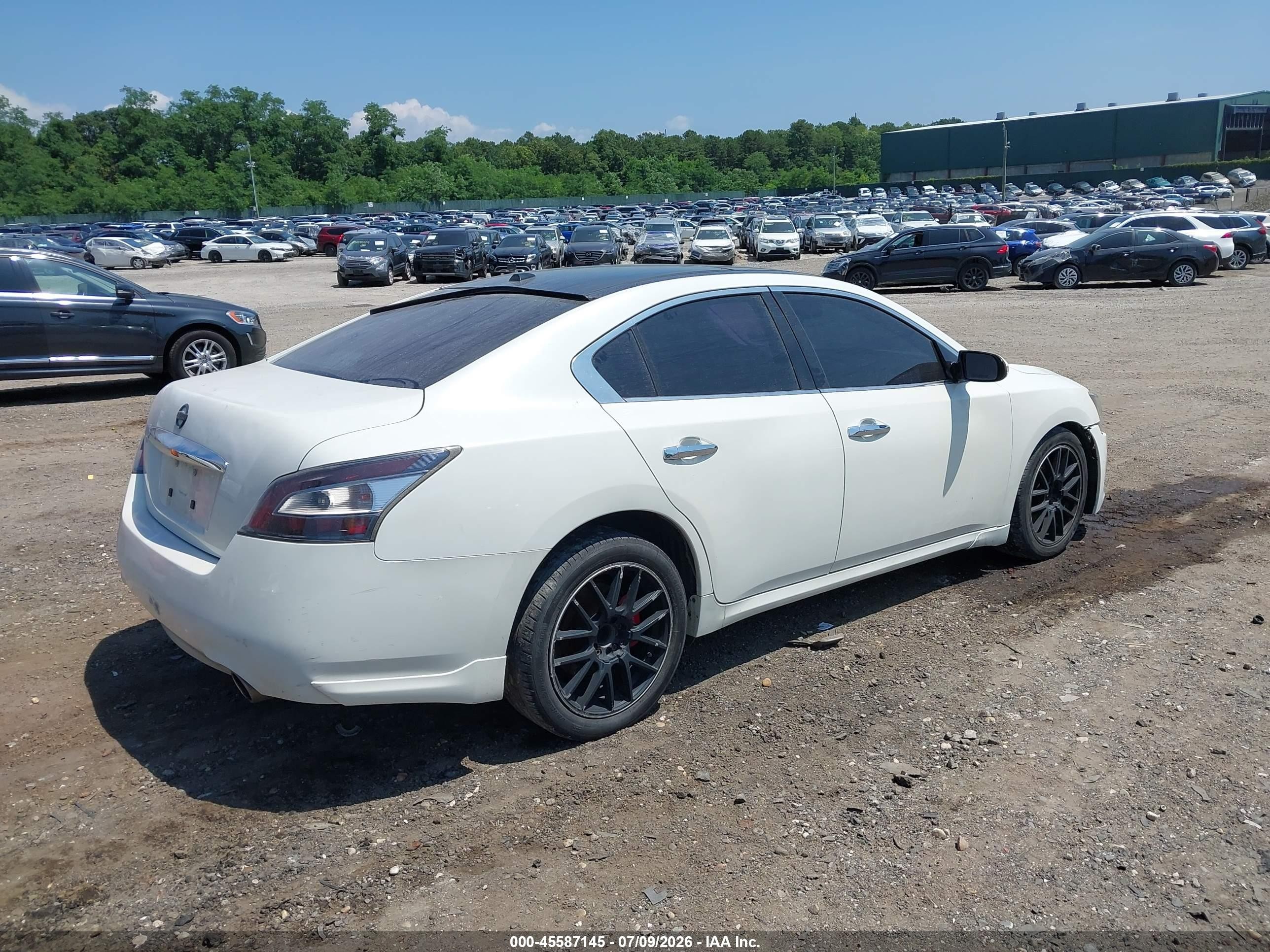 2014 Nissan Maxima 3.5 Sv White vin: 1N4AA5AP7EC435961