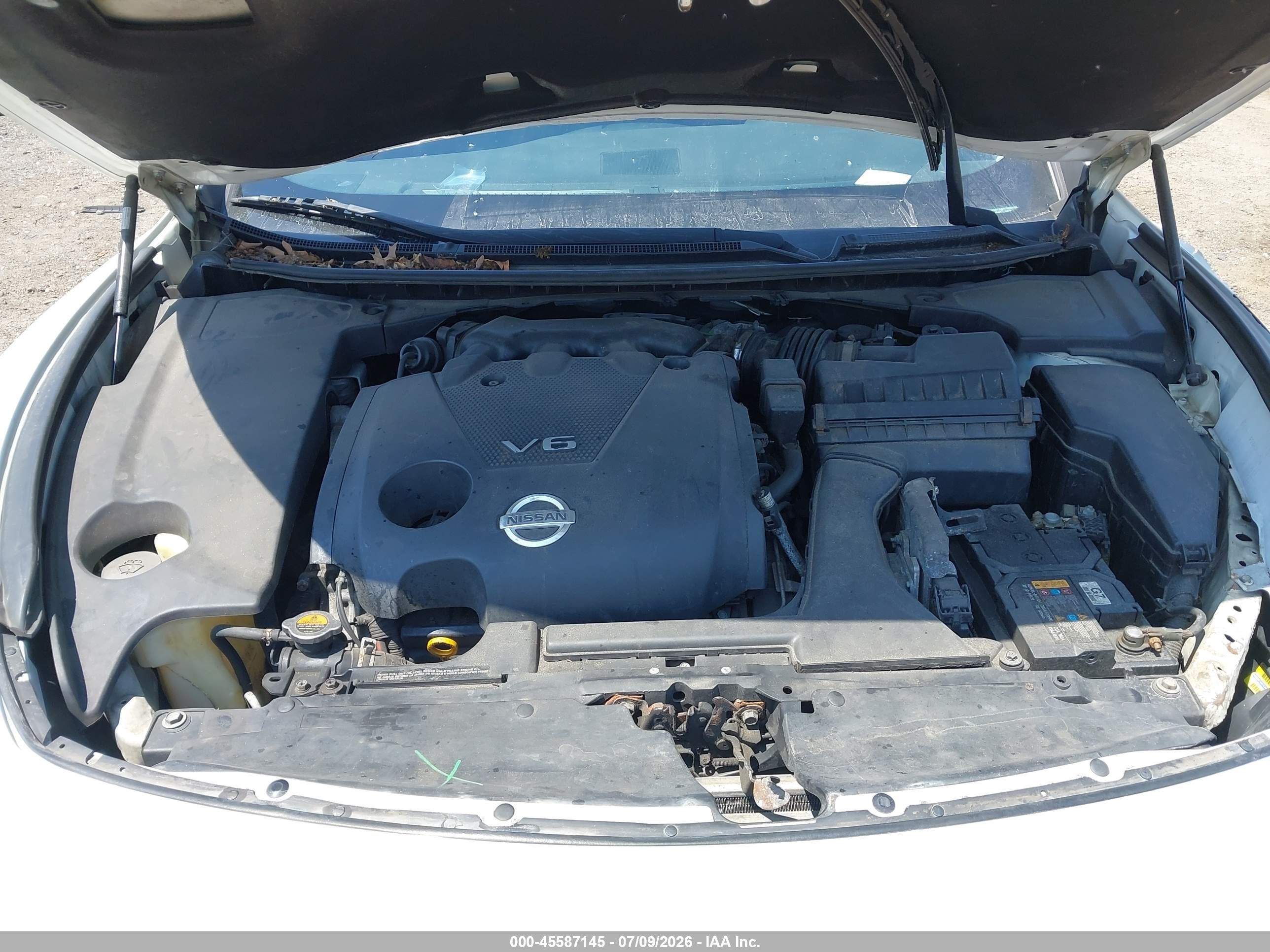2014 Nissan Maxima 3.5 Sv White vin: 1N4AA5AP7EC435961
