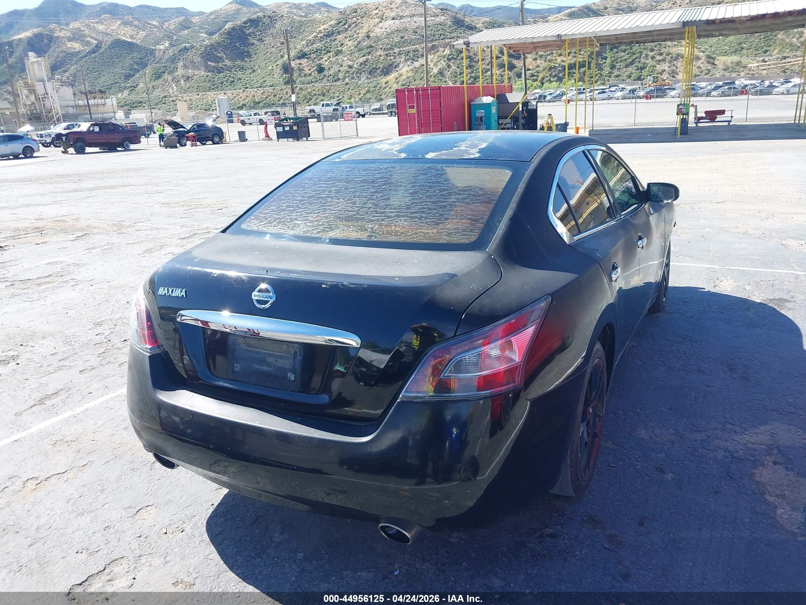 2014 Nissan Maxima 3.5 S Black vin: 1N4AA5AP7EC437614