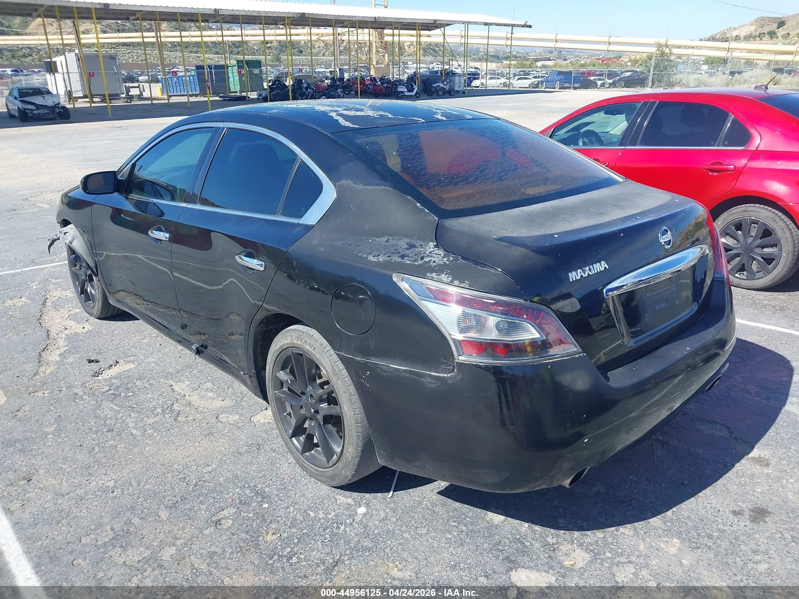 2014 Nissan Maxima 3.5 S Black vin: 1N4AA5AP7EC437614