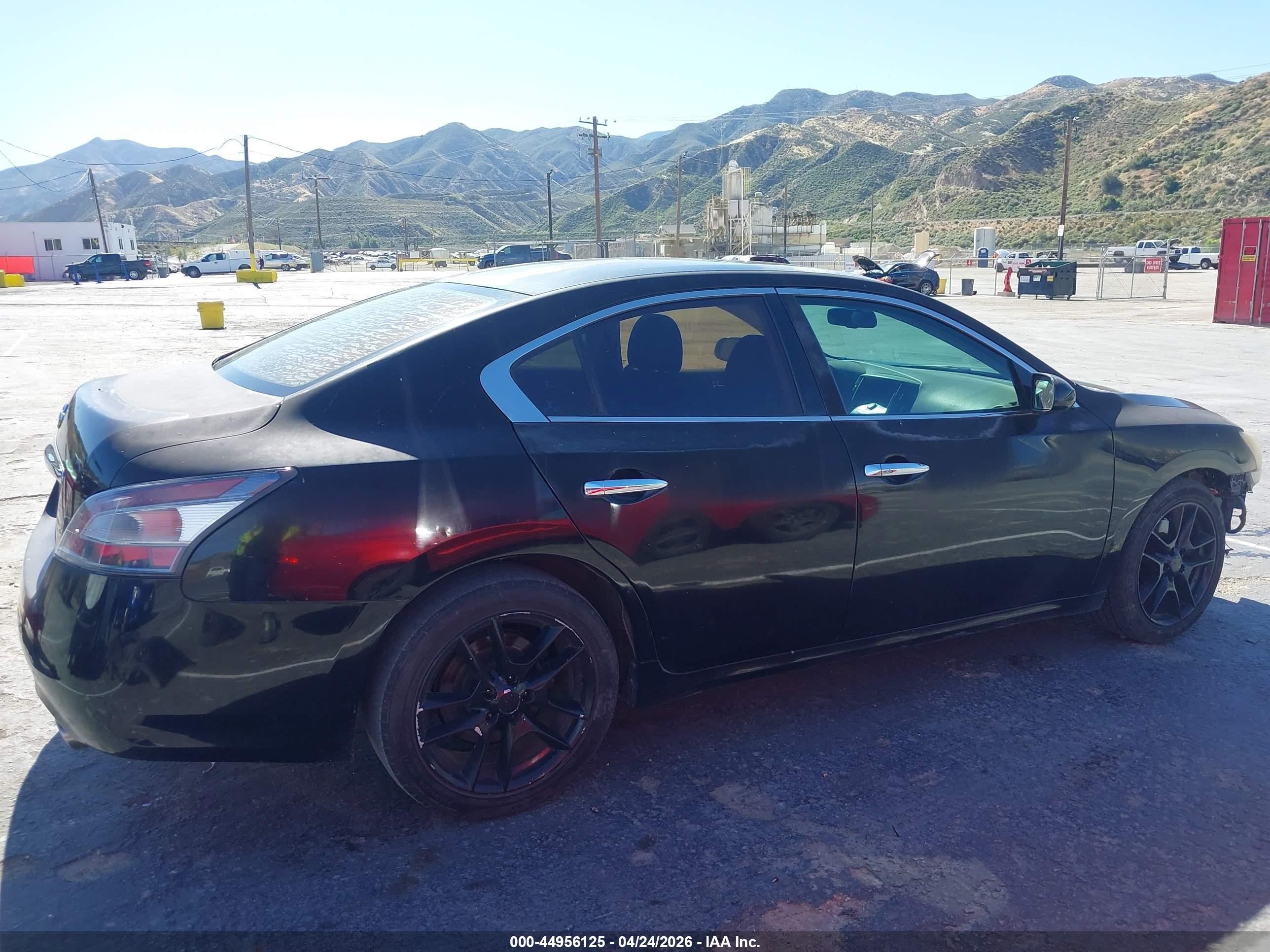2014 Nissan Maxima 3.5 S Black vin: 1N4AA5AP7EC437614