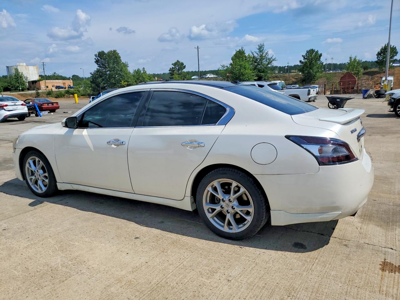 2014 Nissan Maxima 3.5 Sv White vin: 1N4AA5AP7EC439136