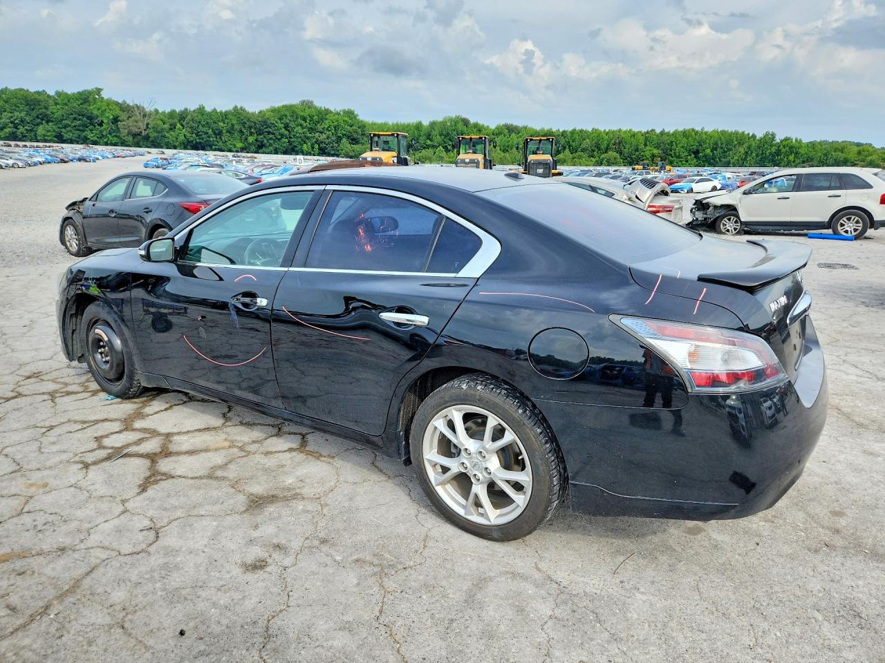 2014 Nissan Maxima 3.5 S Black vin: 1N4AA5AP7EC448645