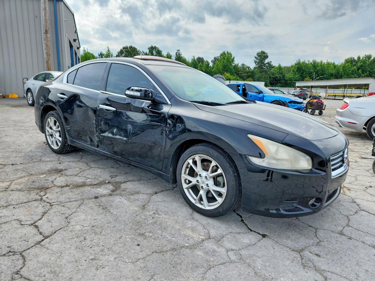 2014 Nissan Maxima 3.5 S Black vin: 1N4AA5AP7EC448645