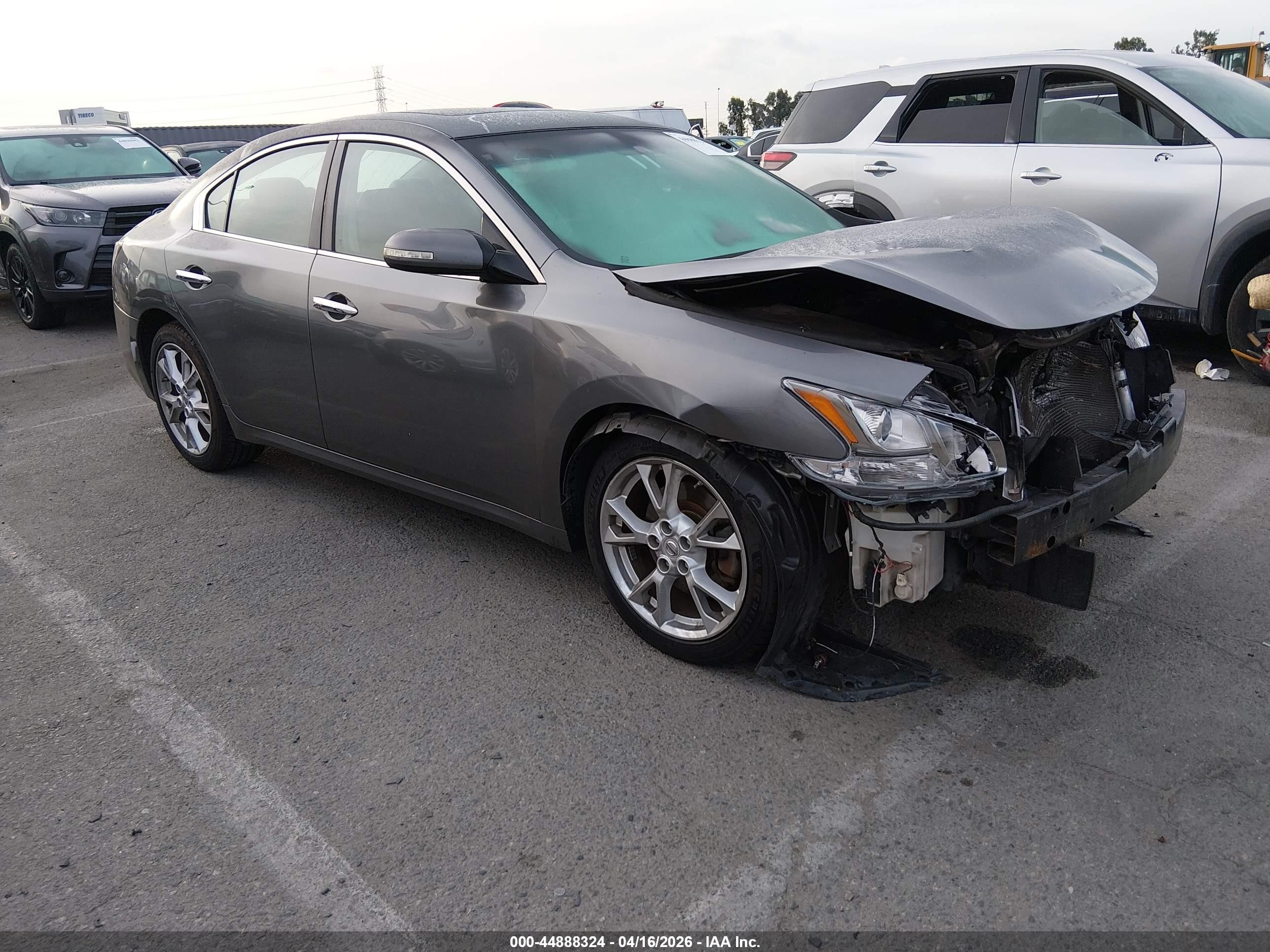2014 Nissan Maxima 3.5 Sv Gray vin: 1N4AA5AP7EC450928