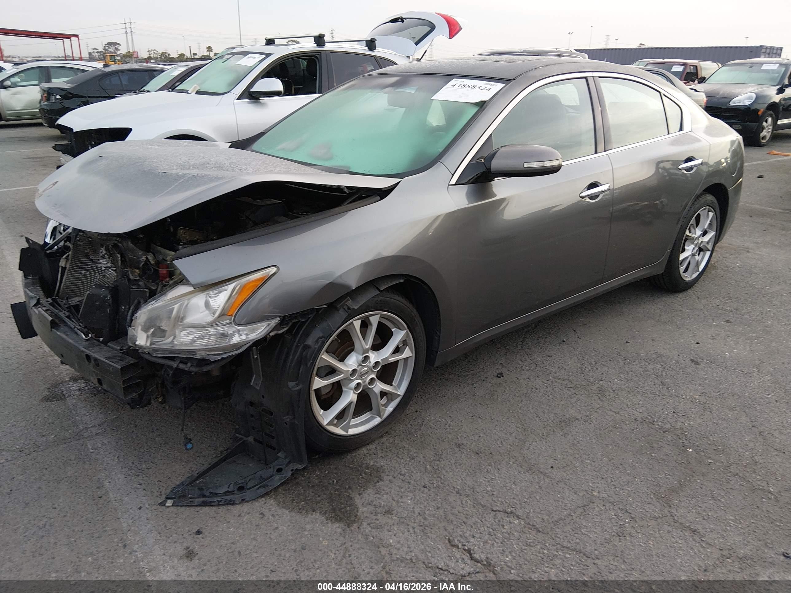 2014 Nissan Maxima 3.5 Sv Gray vin: 1N4AA5AP7EC450928