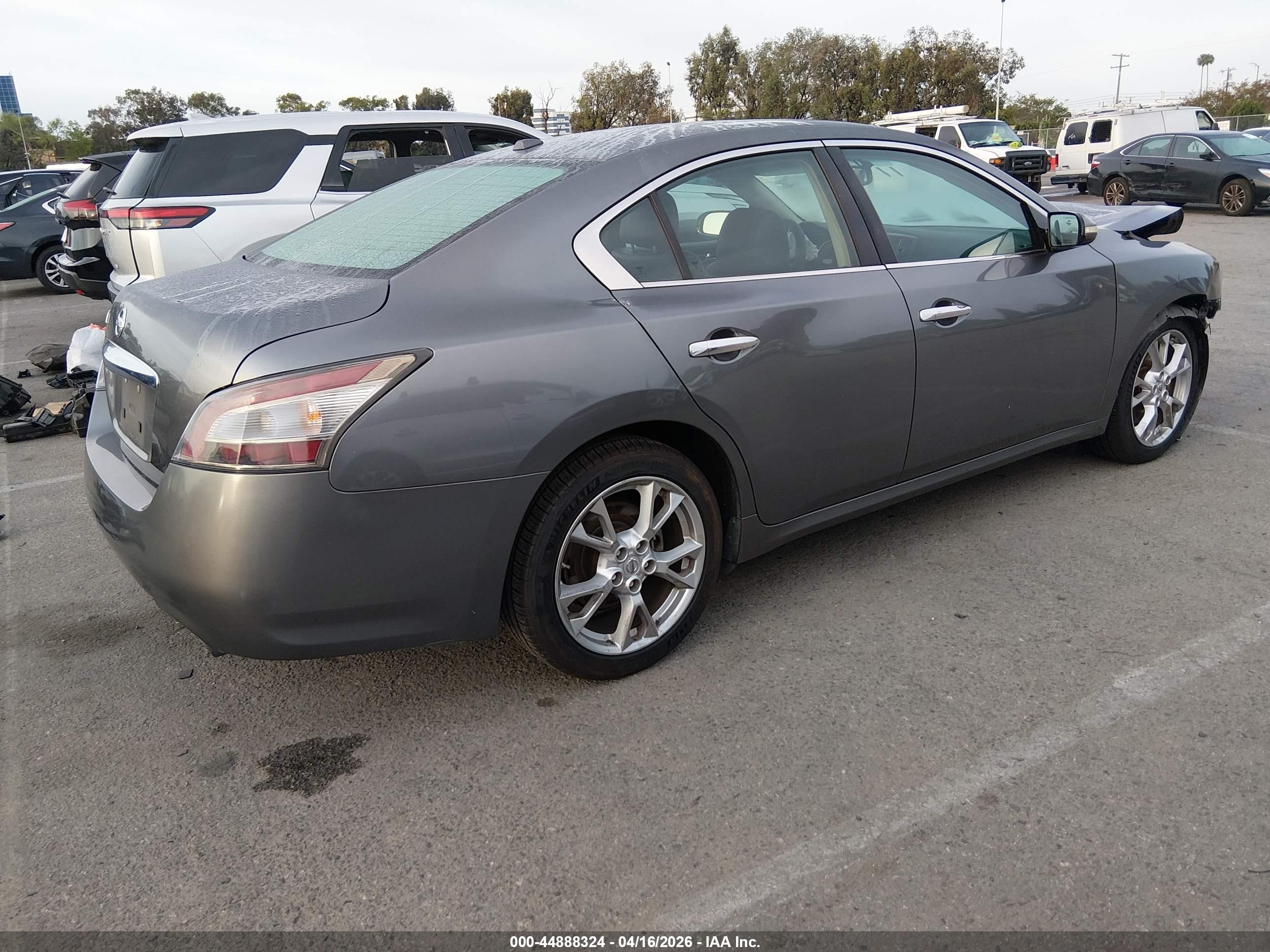2014 Nissan Maxima 3.5 Sv Gray vin: 1N4AA5AP7EC450928