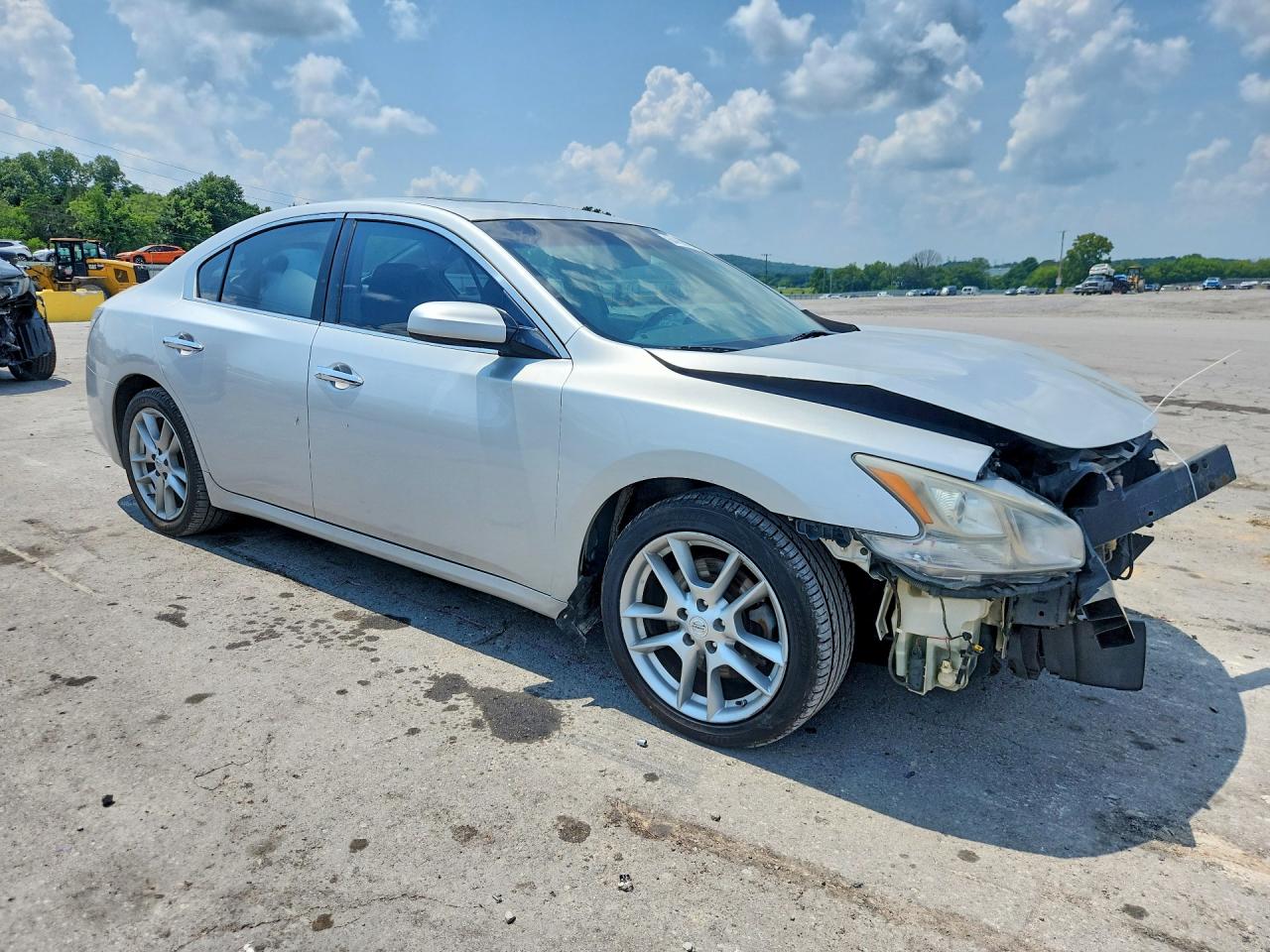 2014 Nissan Maxima 3.5 S Серебряный vin: 1N4AA5AP7EC451285