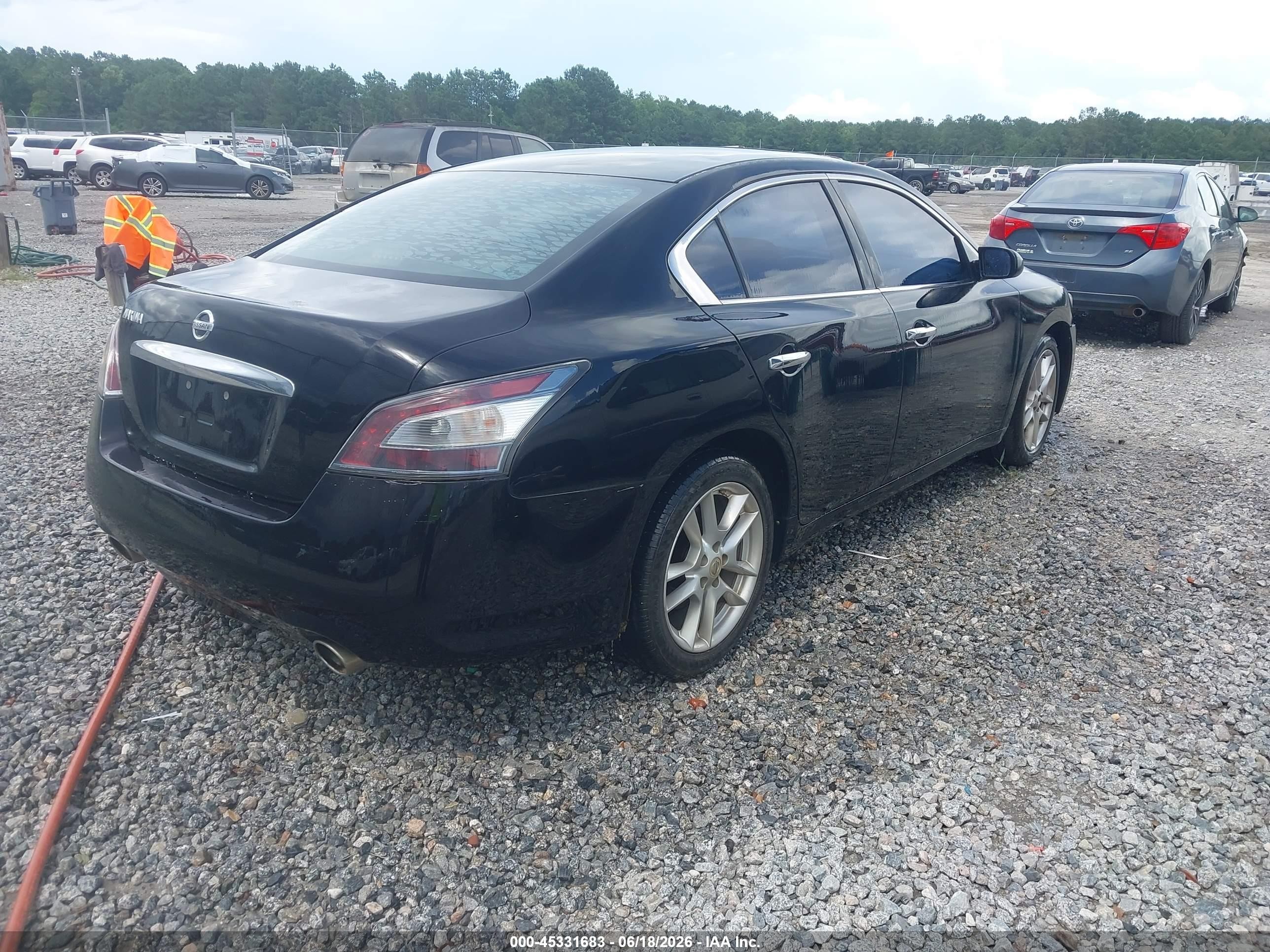 2014 Nissan Maxima 3.5 S/3.5 Sv Black vin: 1N4AA5AP7EC460021