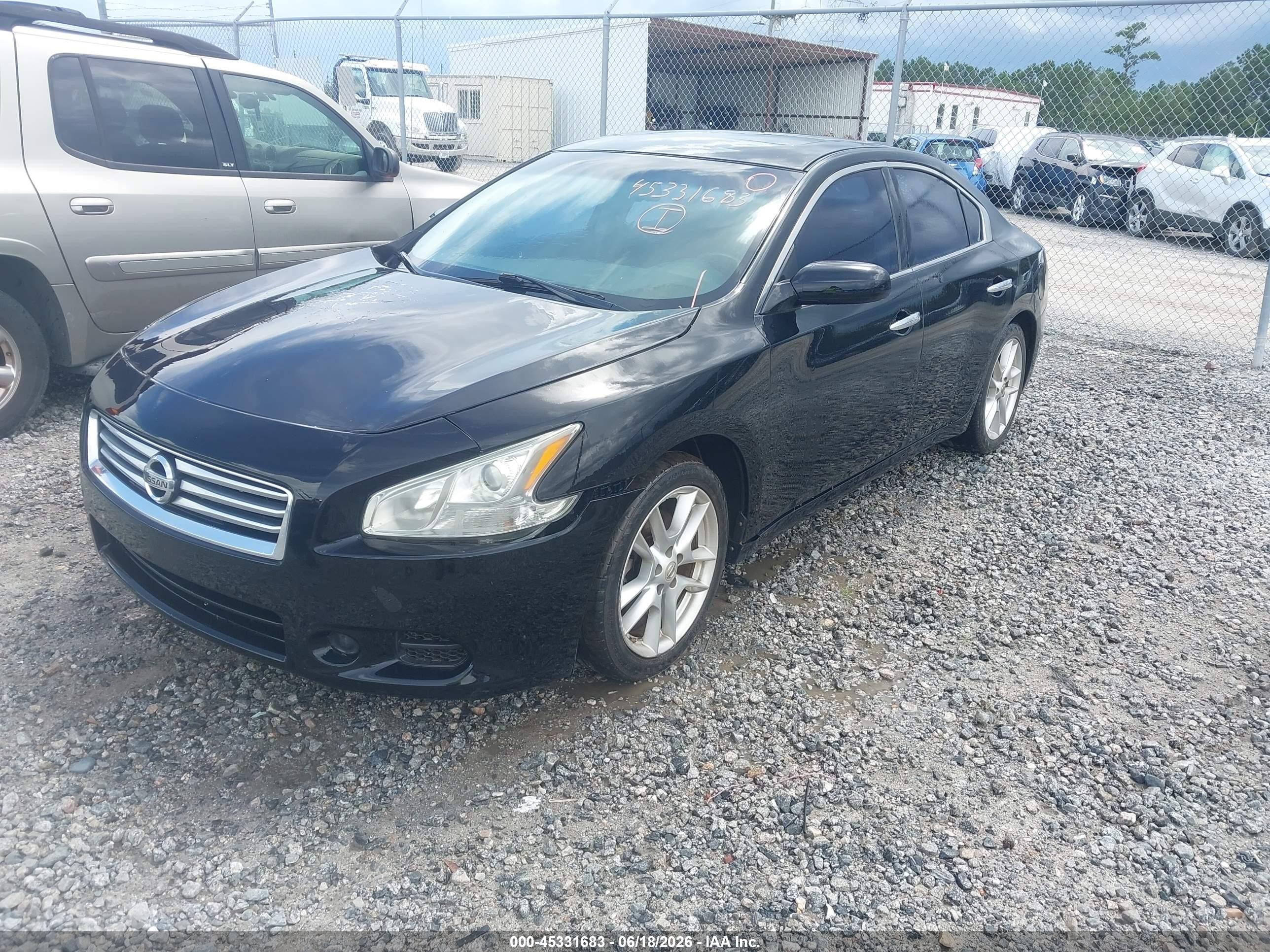 2014 Nissan Maxima 3.5 S/3.5 Sv Black vin: 1N4AA5AP7EC460021