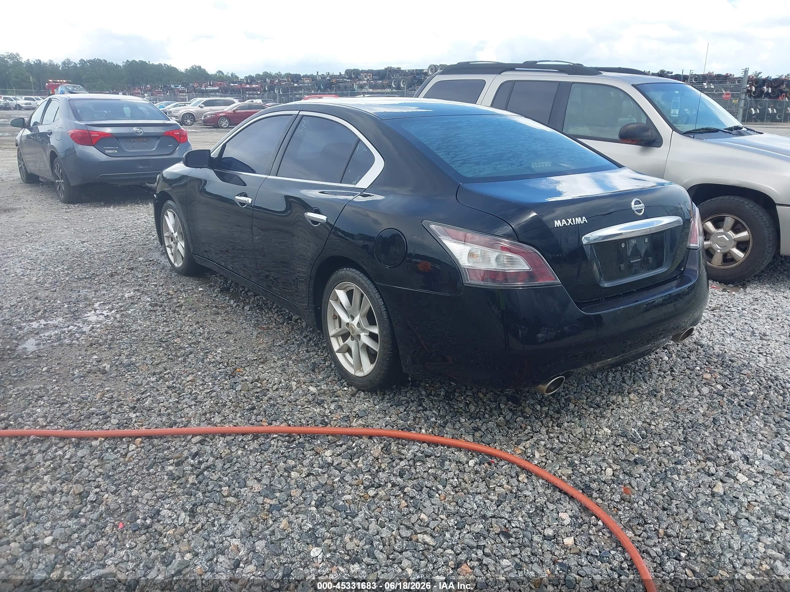 2014 Nissan Maxima 3.5 S/3.5 Sv Black vin: 1N4AA5AP7EC460021