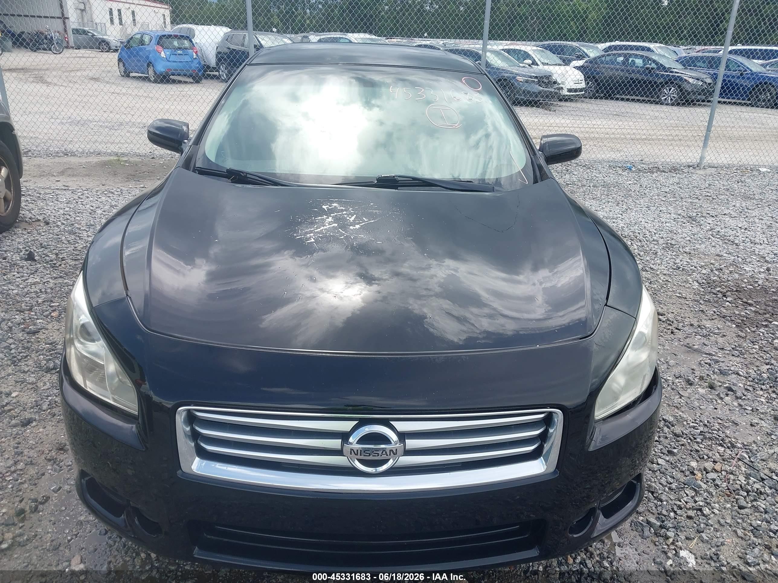 2014 Nissan Maxima 3.5 S/3.5 Sv Black vin: 1N4AA5AP7EC460021