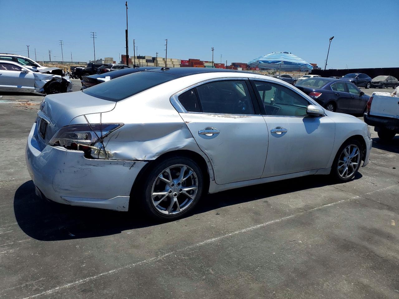 2014 Nissan Maxima 3.5 Sv Silver vin: 1N4AA5AP7EC462982